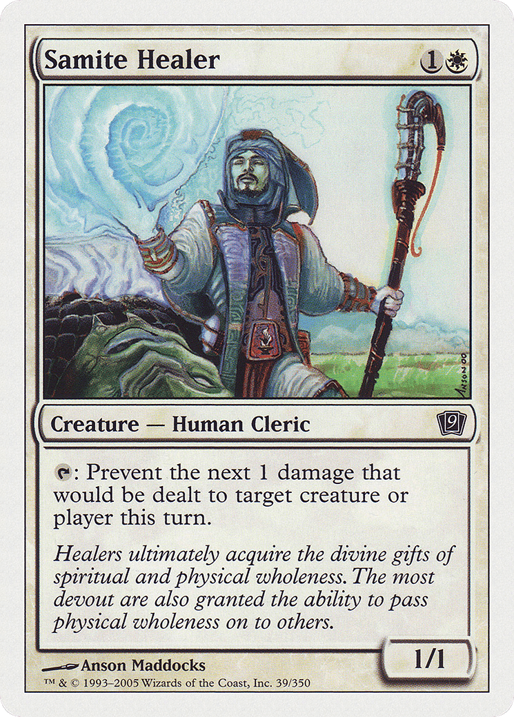 Samite Healer — Ninth Edition — Magic: The Gathering