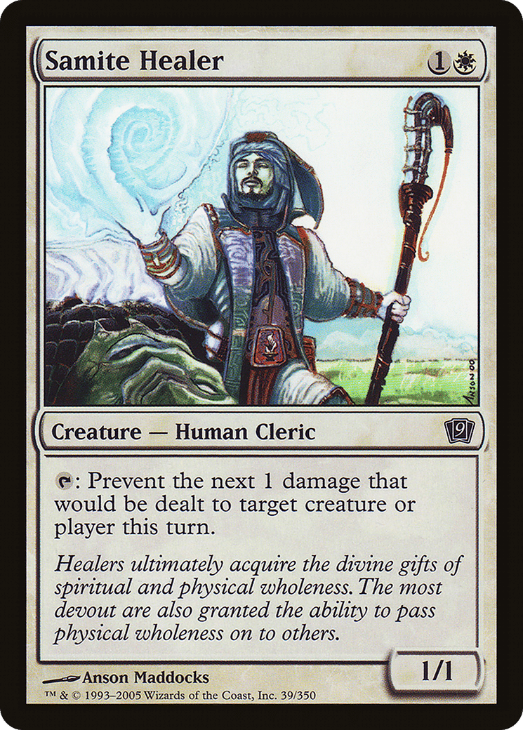 Samite Healer — Ninth Edition — Magic: The Gathering