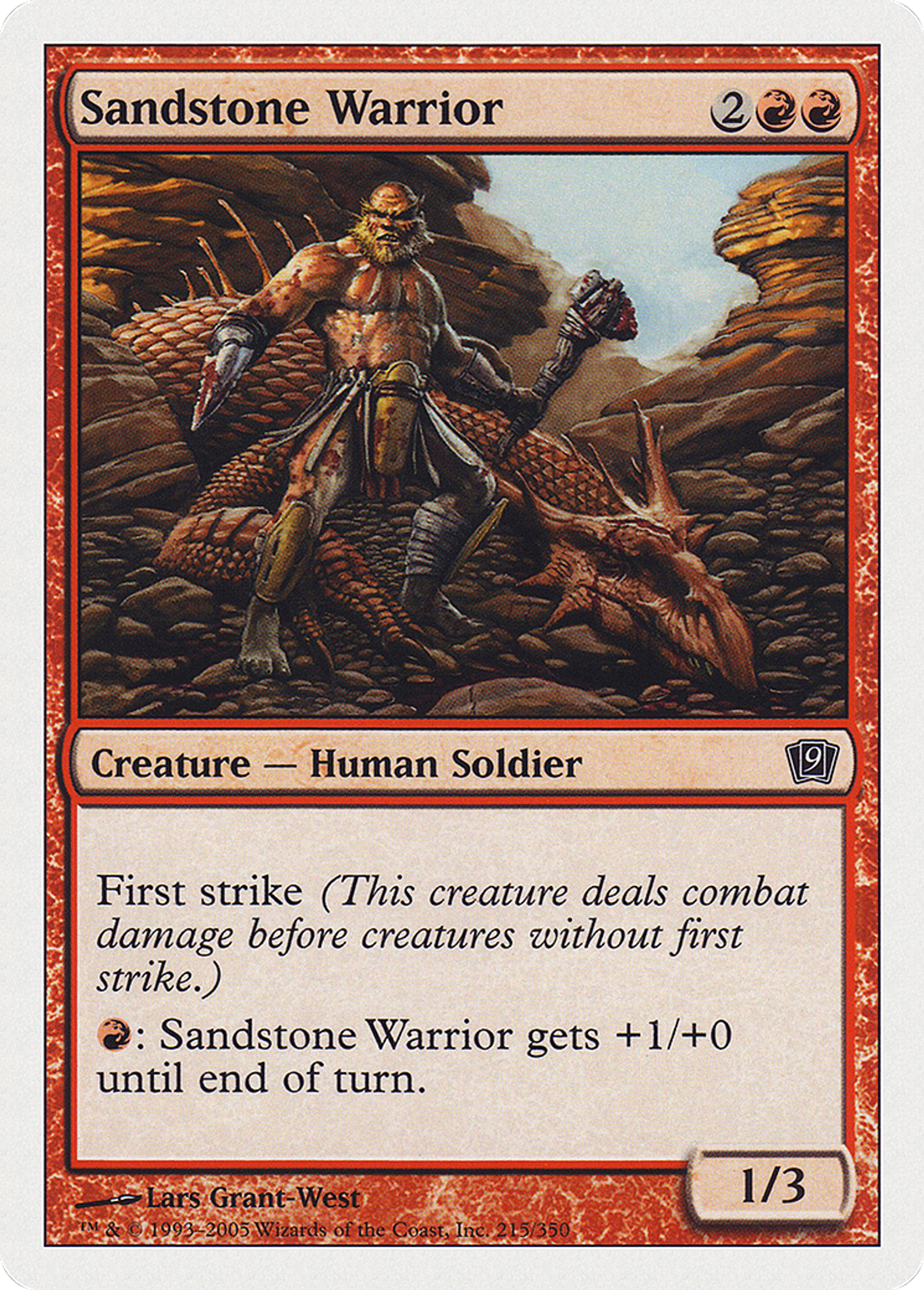 Guerrier de grès — Ninth Edition — Magic: The Gathering