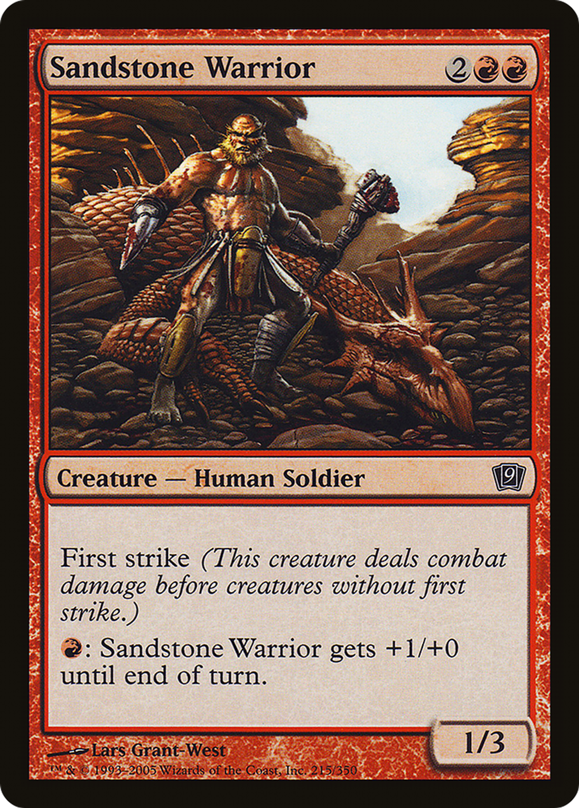 Guerrier de grès — Ninth Edition — Magic: The Gathering