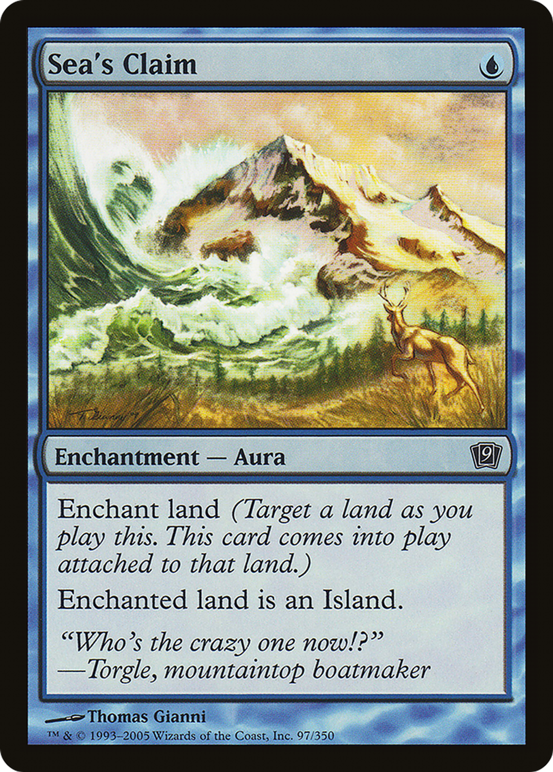 Revendication par la mer — Ninth Edition — Magic: The Gathering