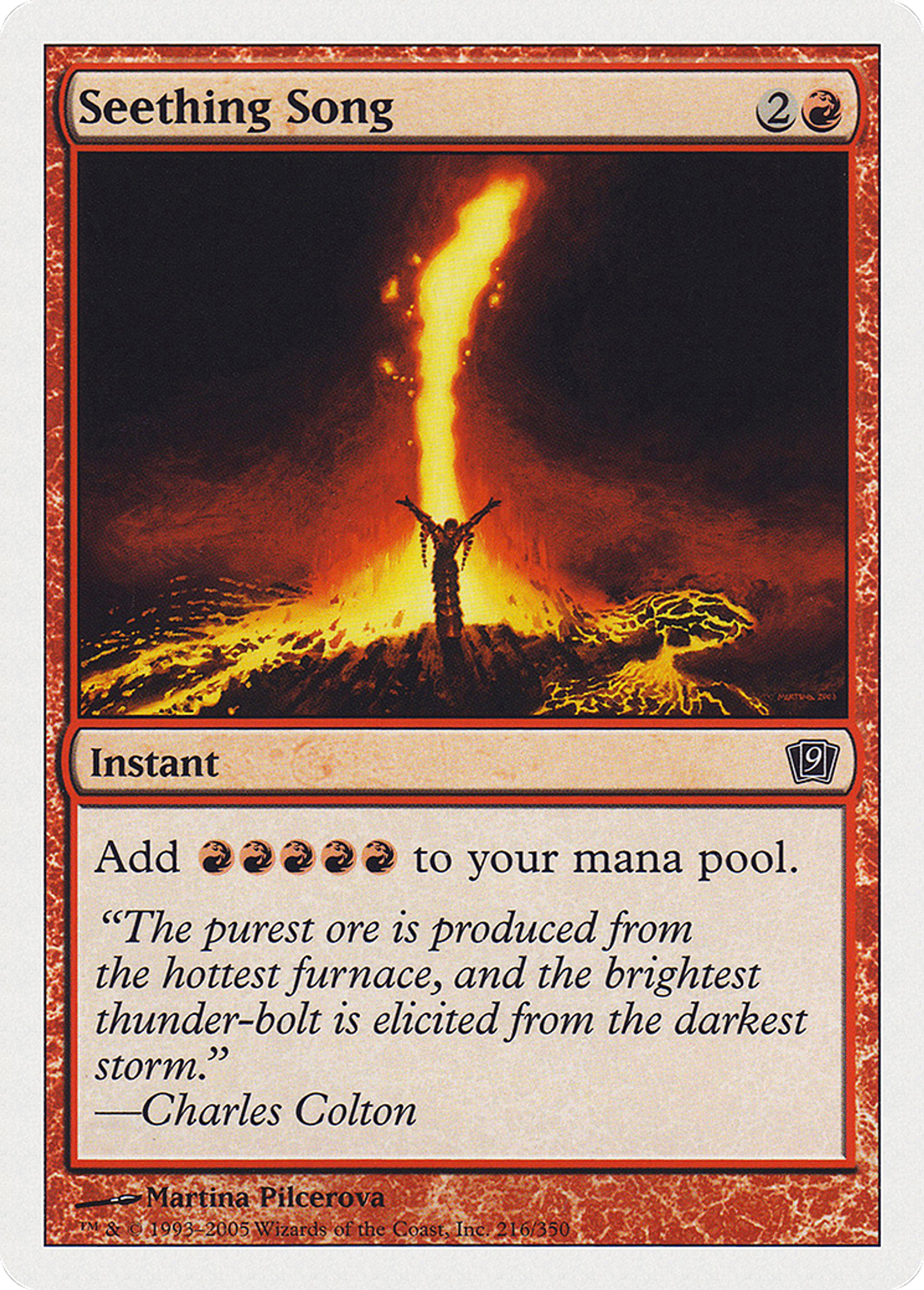 Chant bouillonnant — Ninth Edition — Magic: The Gathering