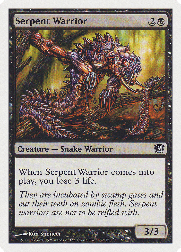 Serpent Warrior — Ninth Edition — Magic: The Gathering