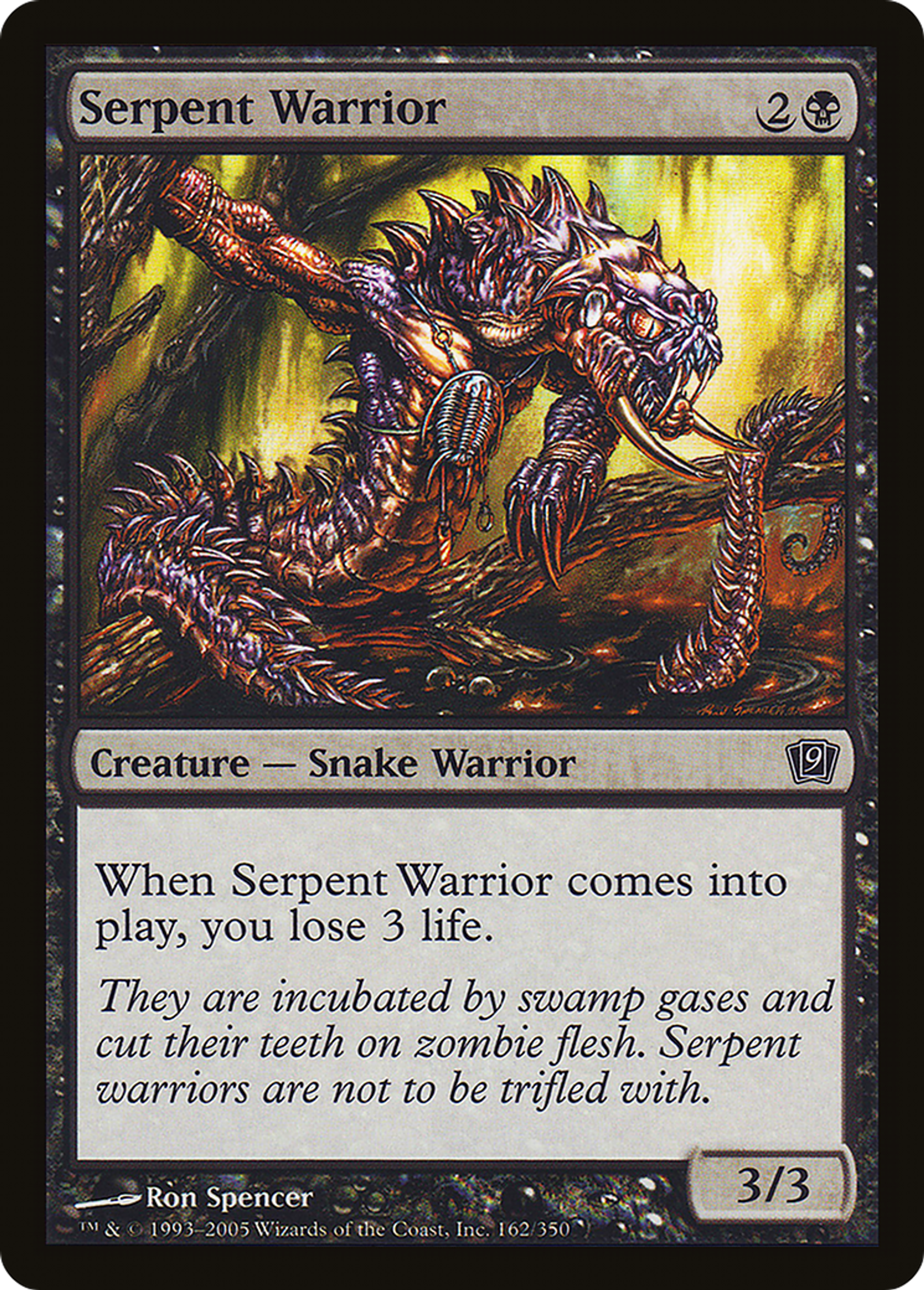 Guerrier serpentiforme — Ninth Edition — Magic: The Gathering