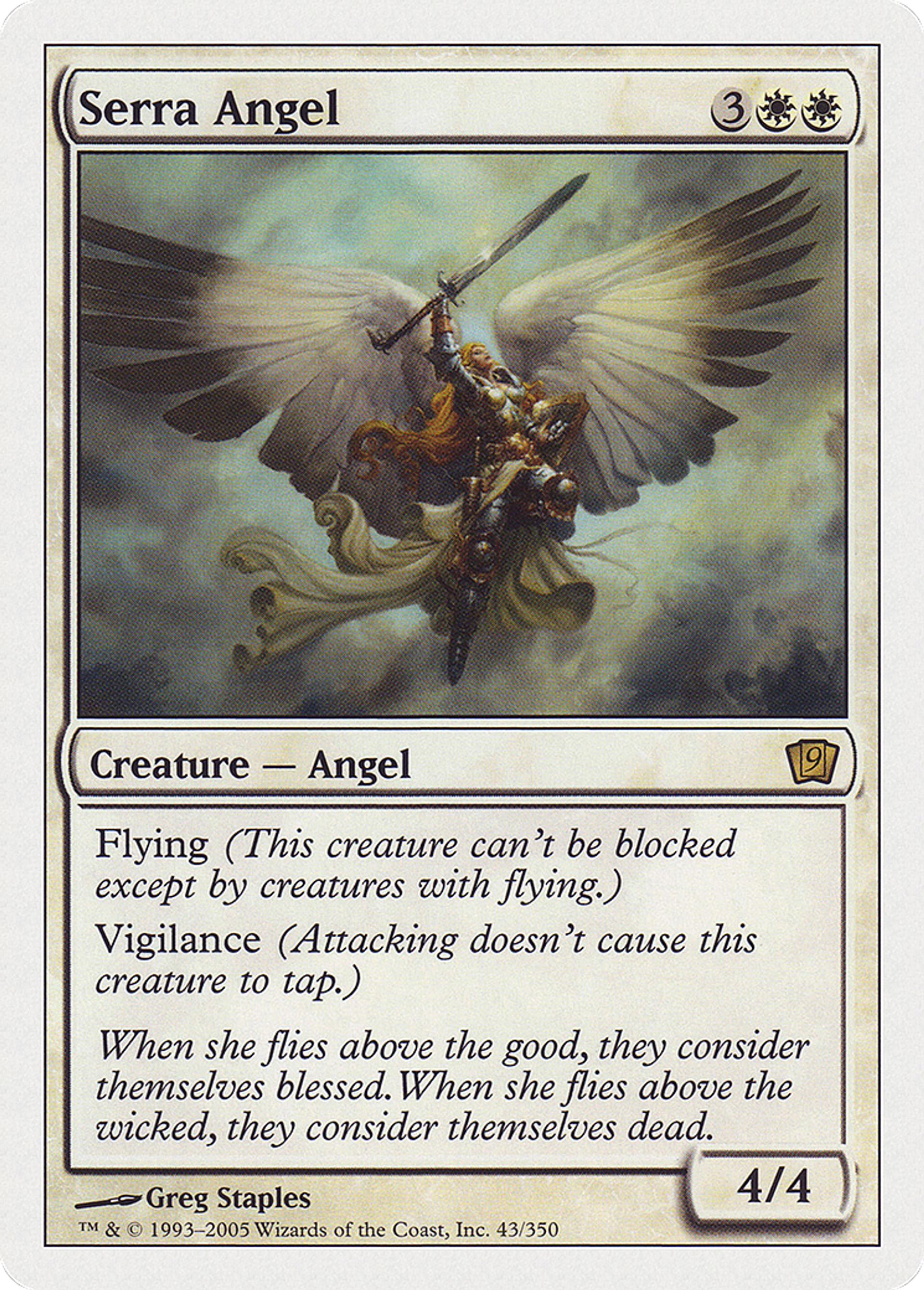 Ange de Serra — Ninth Edition — Magic: The Gathering