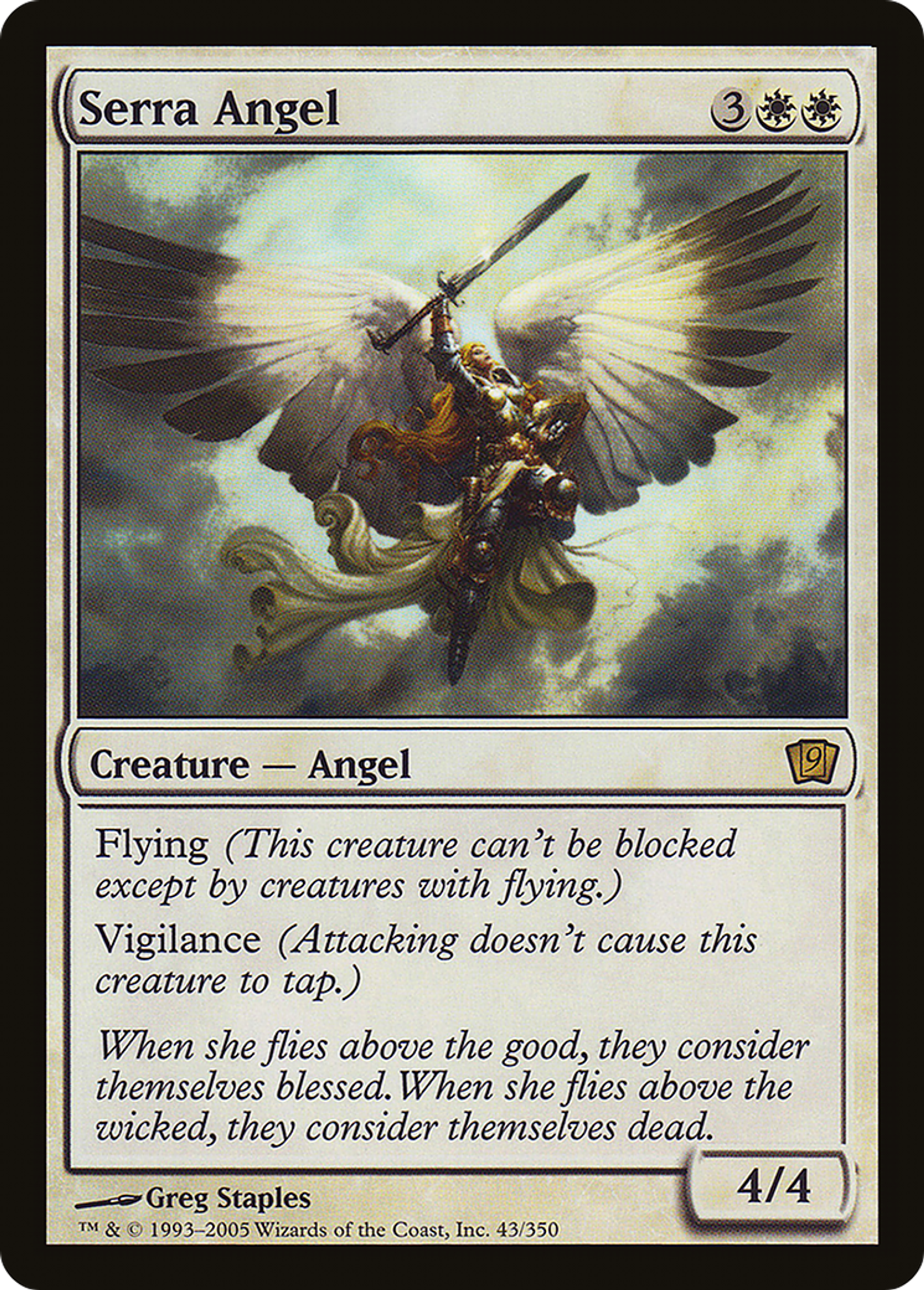 Ange de Serra — Ninth Edition — Magic: The Gathering