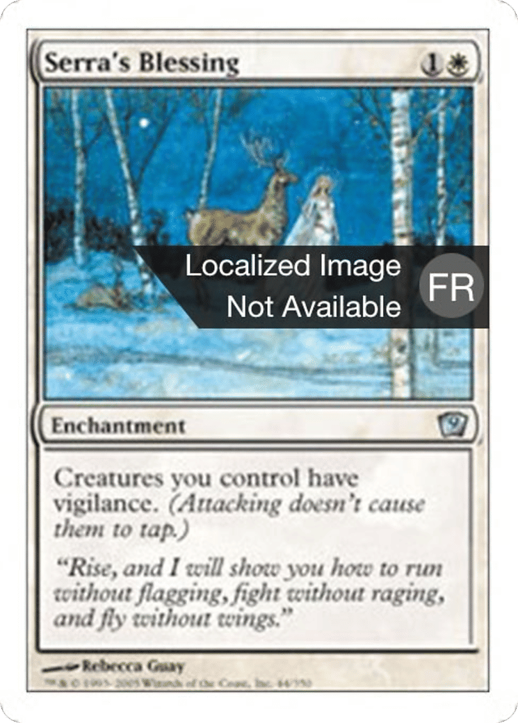 Bénédiction selon Serra — Ninth Edition — Magic: The Gathering