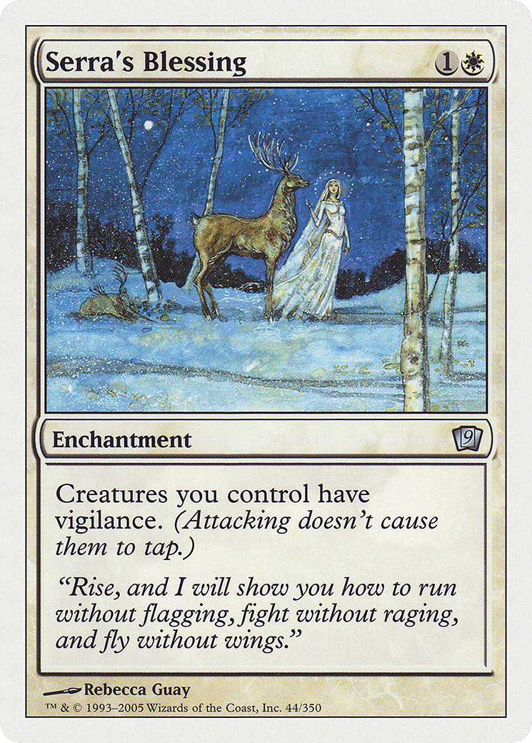 Serra's Blessing — Ninth Edition — Magic: The Gathering