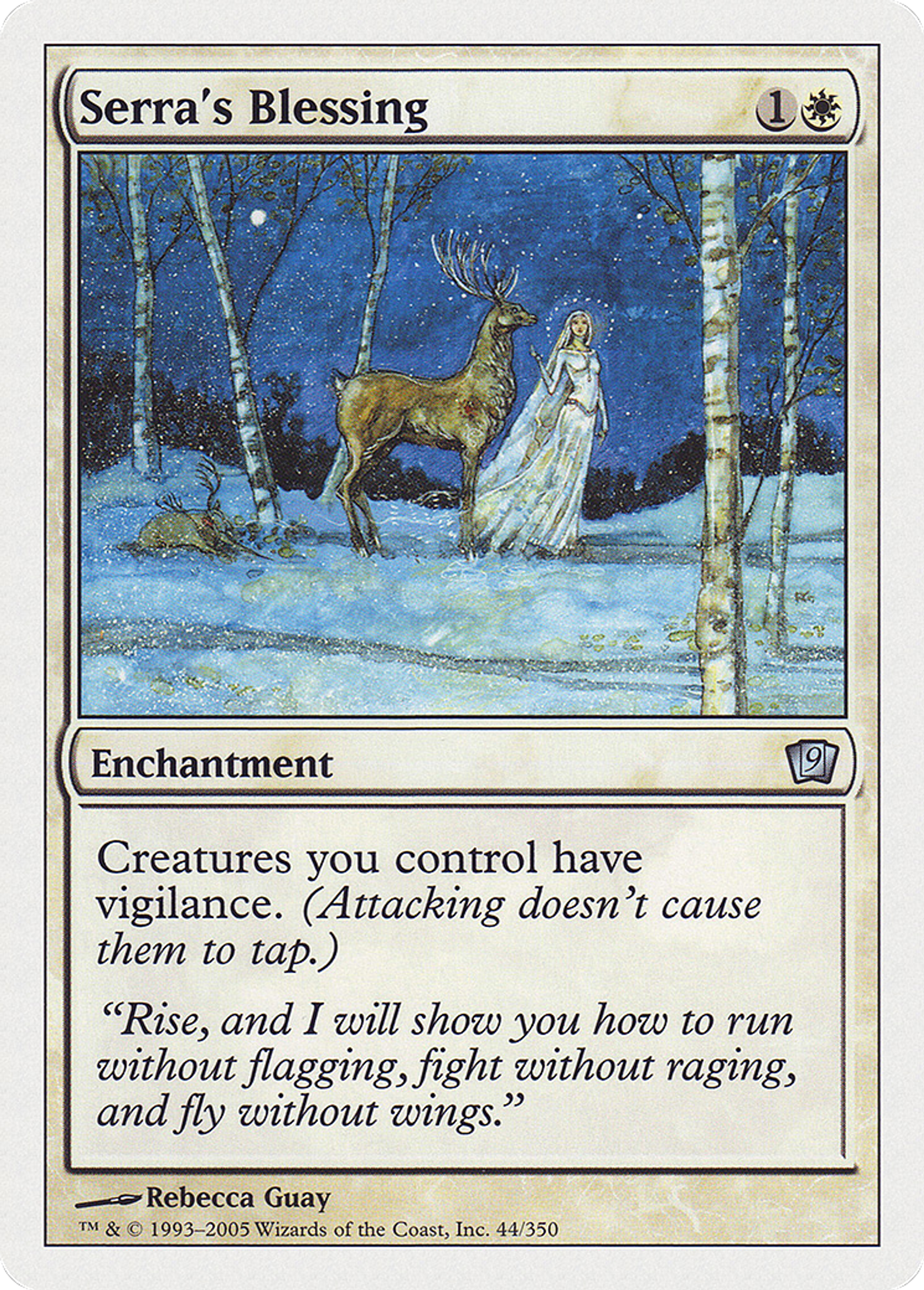 Bénédiction selon Serra — Ninth Edition — Magic: The Gathering