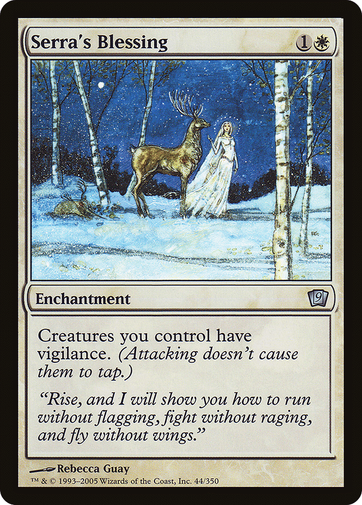 Serra's Blessing — Ninth Edition — Magic: The Gathering