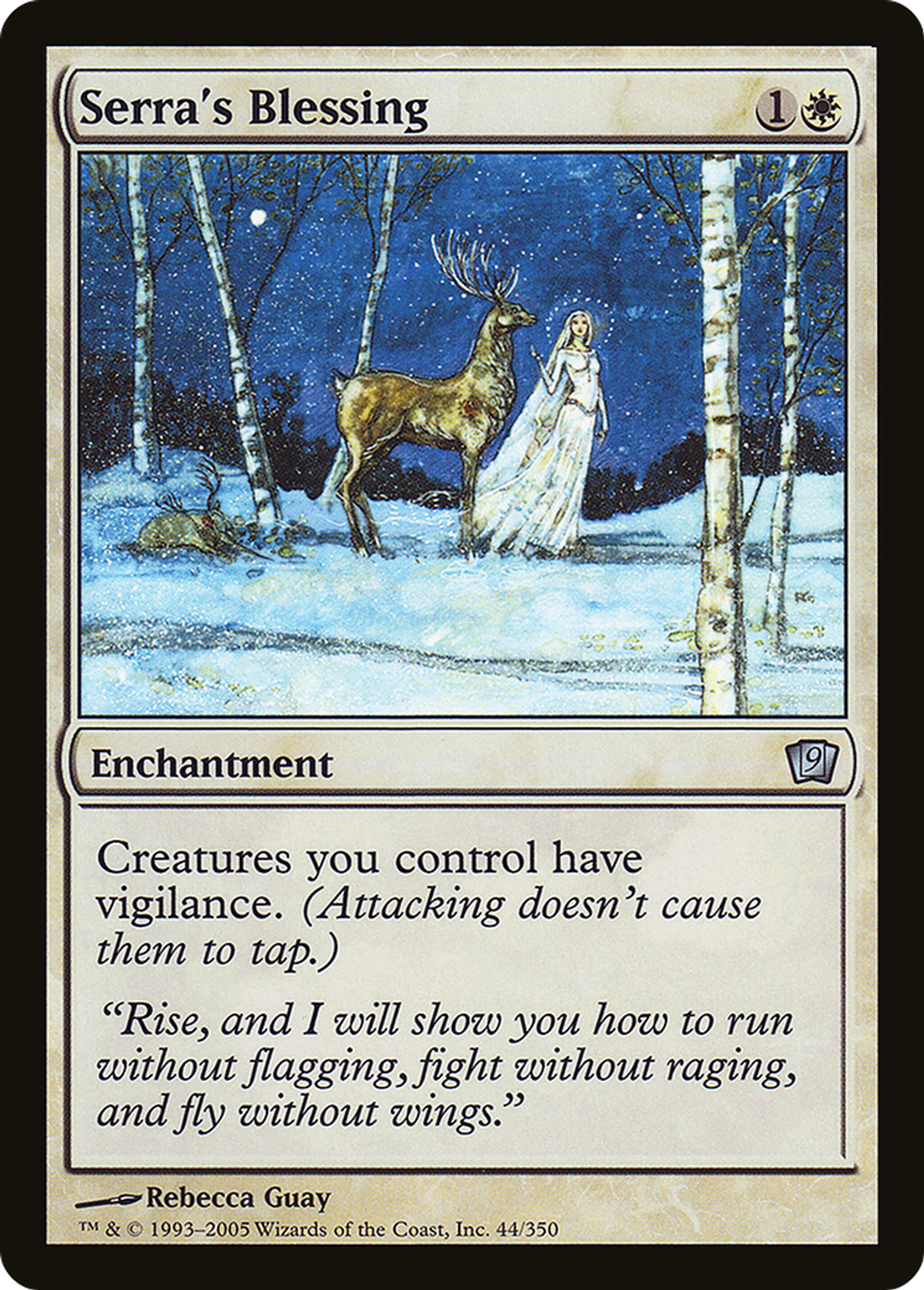 Bénédiction selon Serra — Ninth Edition — Magic: The Gathering