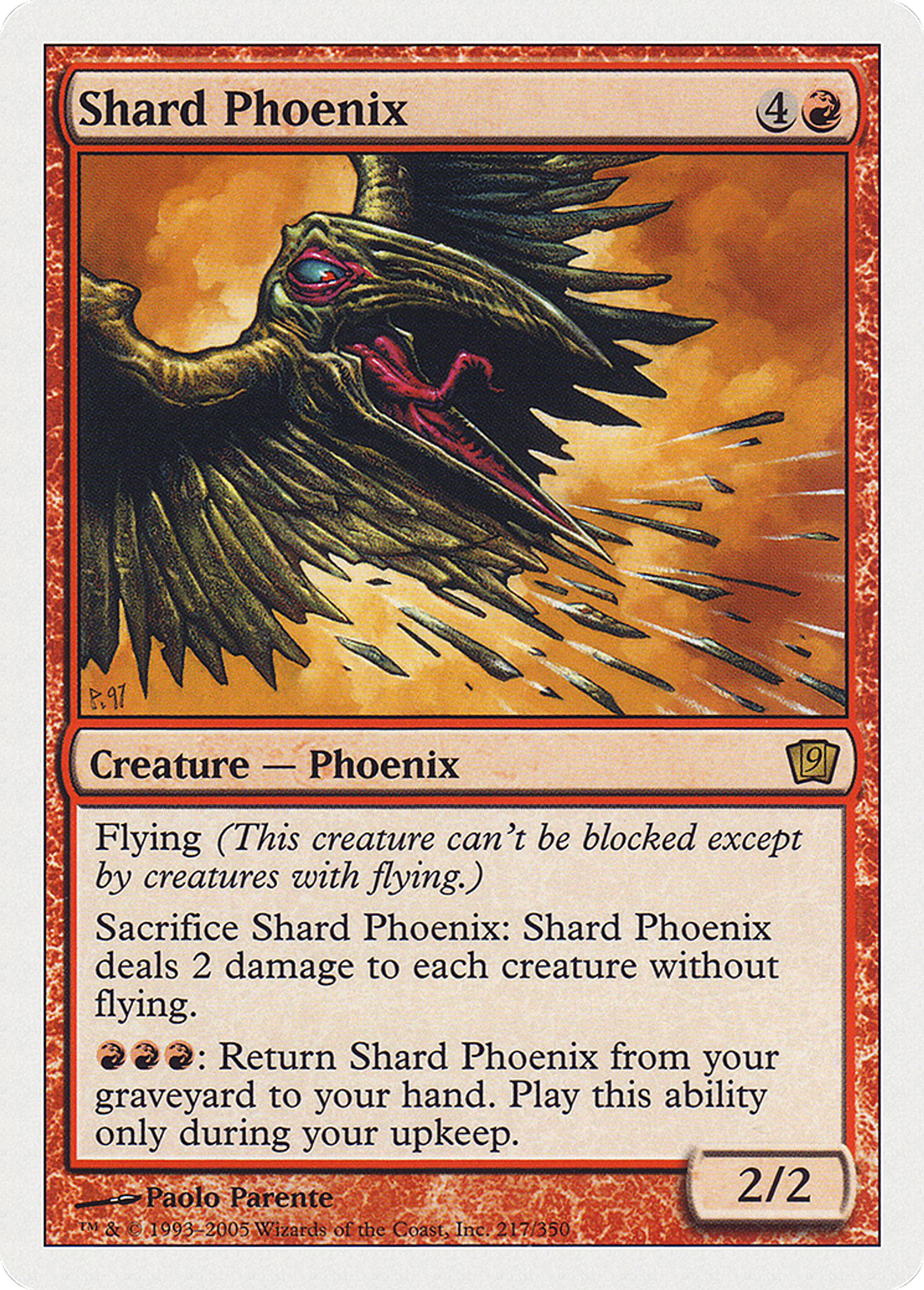Phénix d'échardes — Ninth Edition — Magic: The Gathering