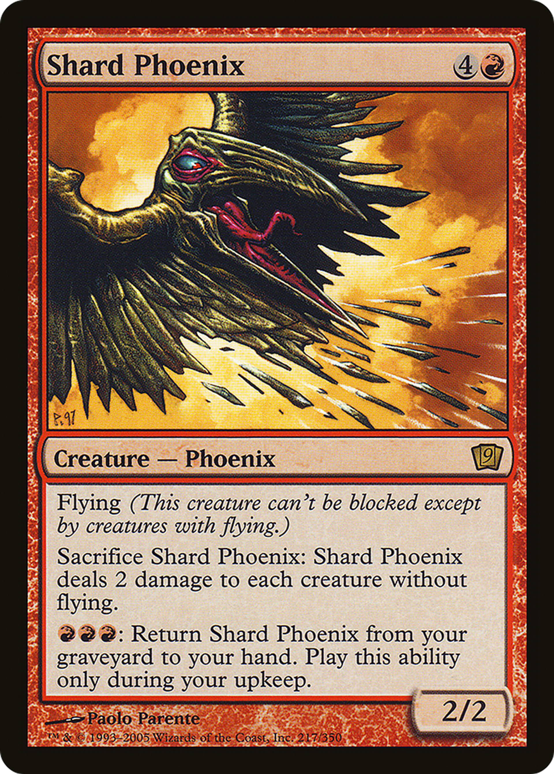 Phénix d'échardes — Ninth Edition — Magic: The Gathering