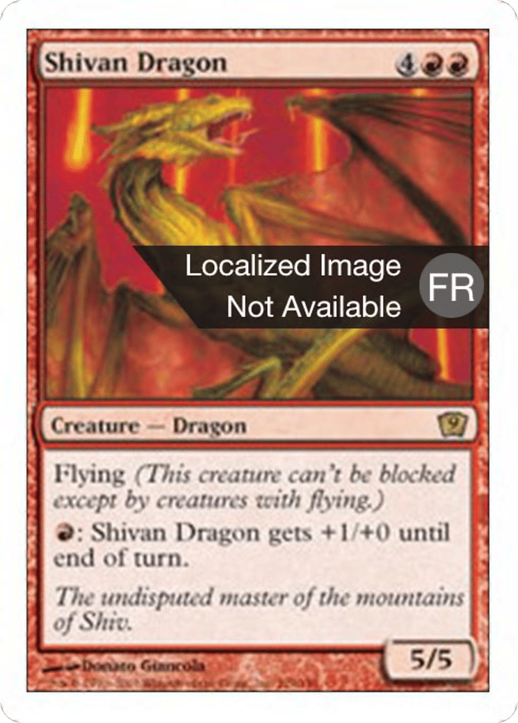 Dragon shivân — Ninth Edition — Magic: The Gathering