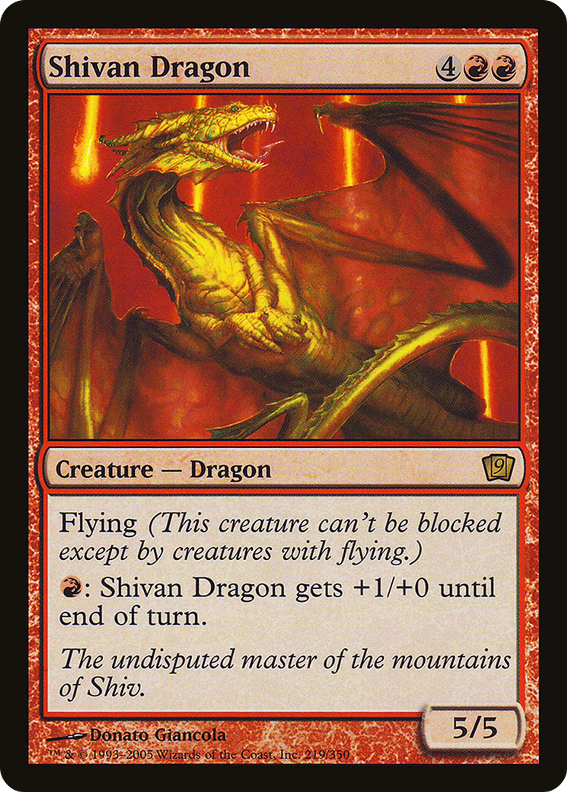 Dragon shivân — Ninth Edition — Magic: The Gathering