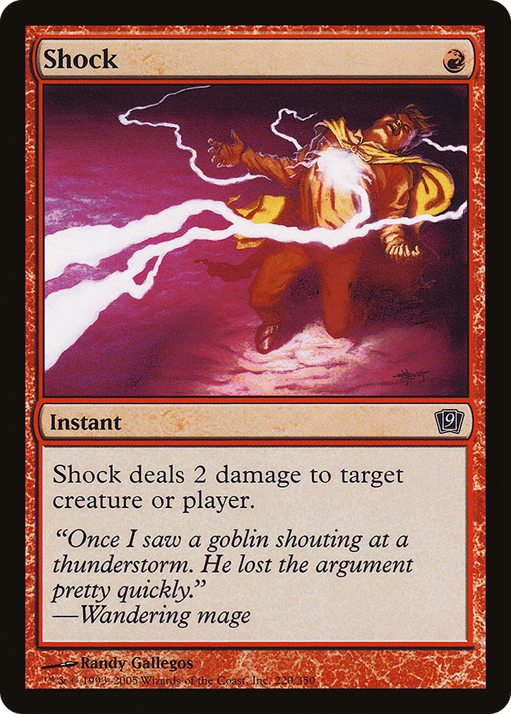 Shock — Ninth Edition — Magic: The Gathering