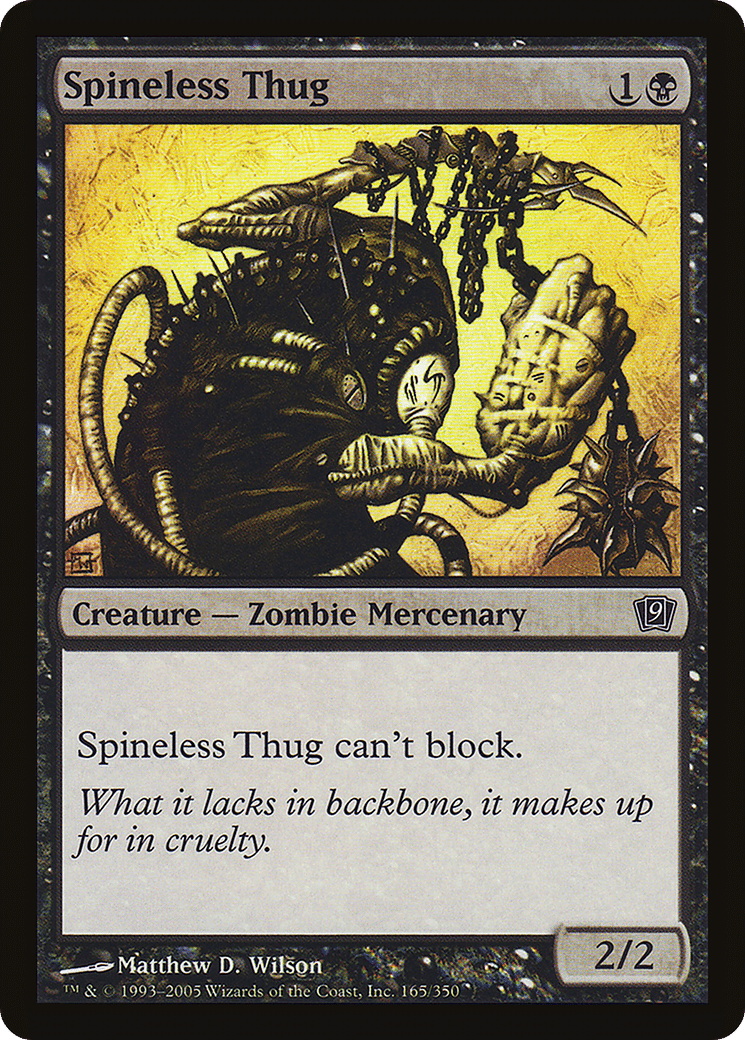 Spineless Thug — Ninth Edition — Magic: The Gathering