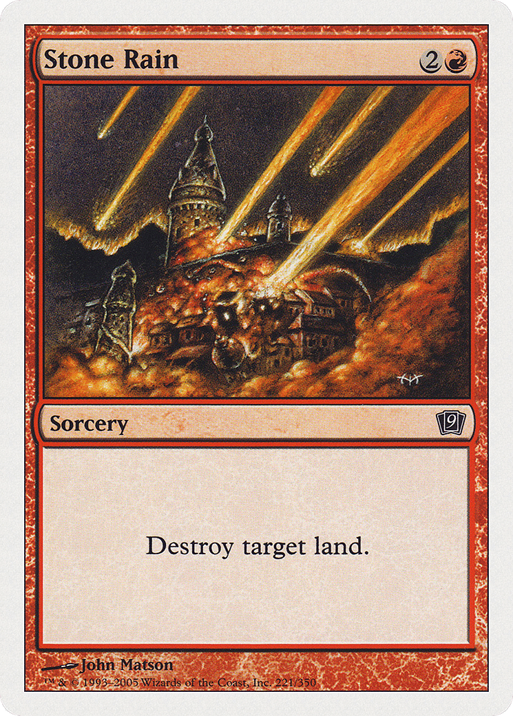 Stone Rain — Ninth Edition — Magic: The Gathering