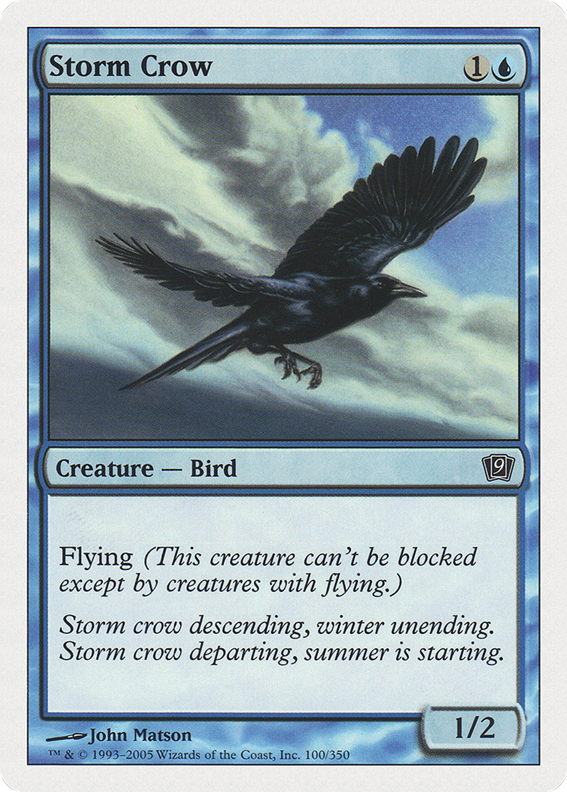 Corbeau de l'orage — Ninth Edition — Magic: The Gathering