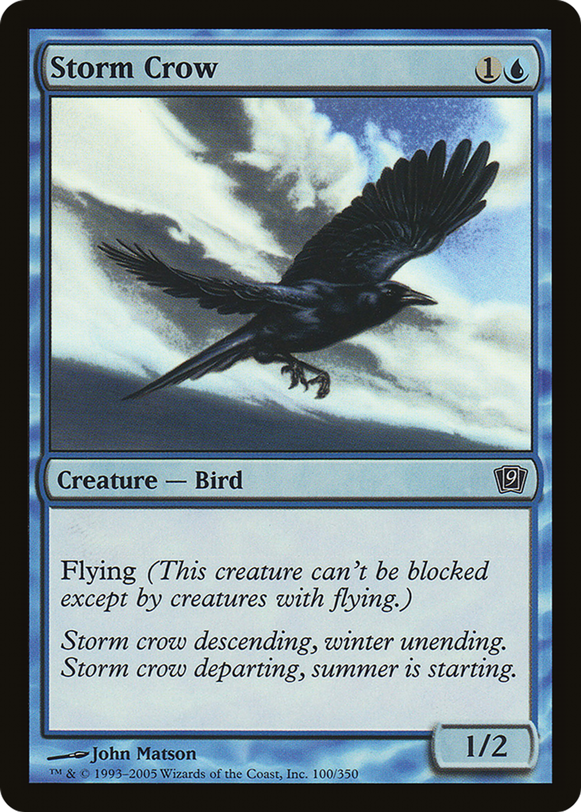 Corbeau de l'orage — Ninth Edition — Magic: The Gathering