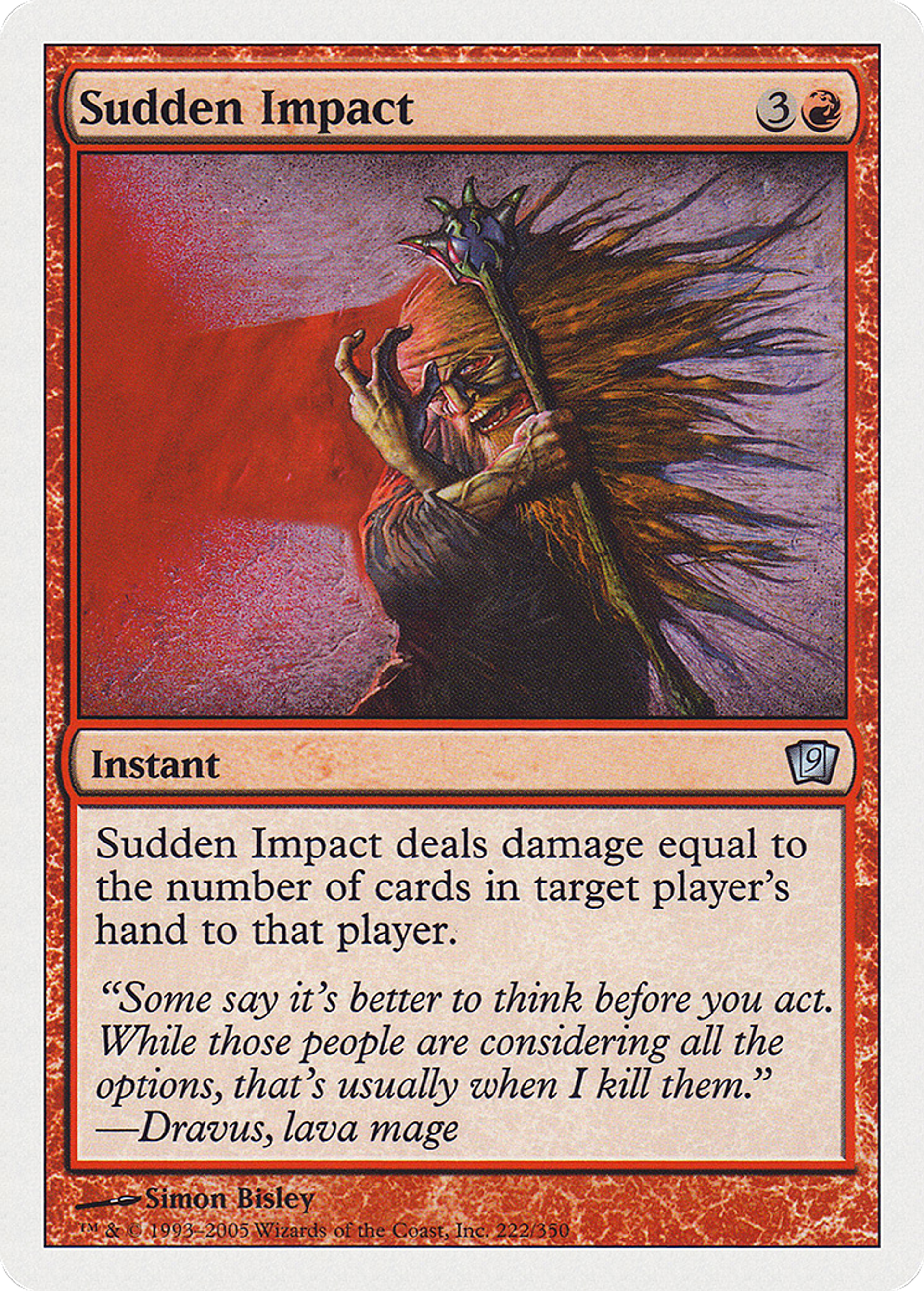Choc soudain — Ninth Edition — Magic: The Gathering