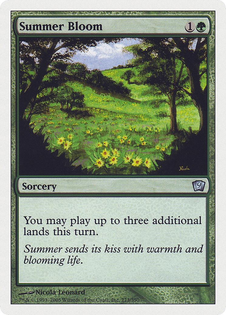 Summer Bloom — Ninth Edition — Magic: The Gathering
