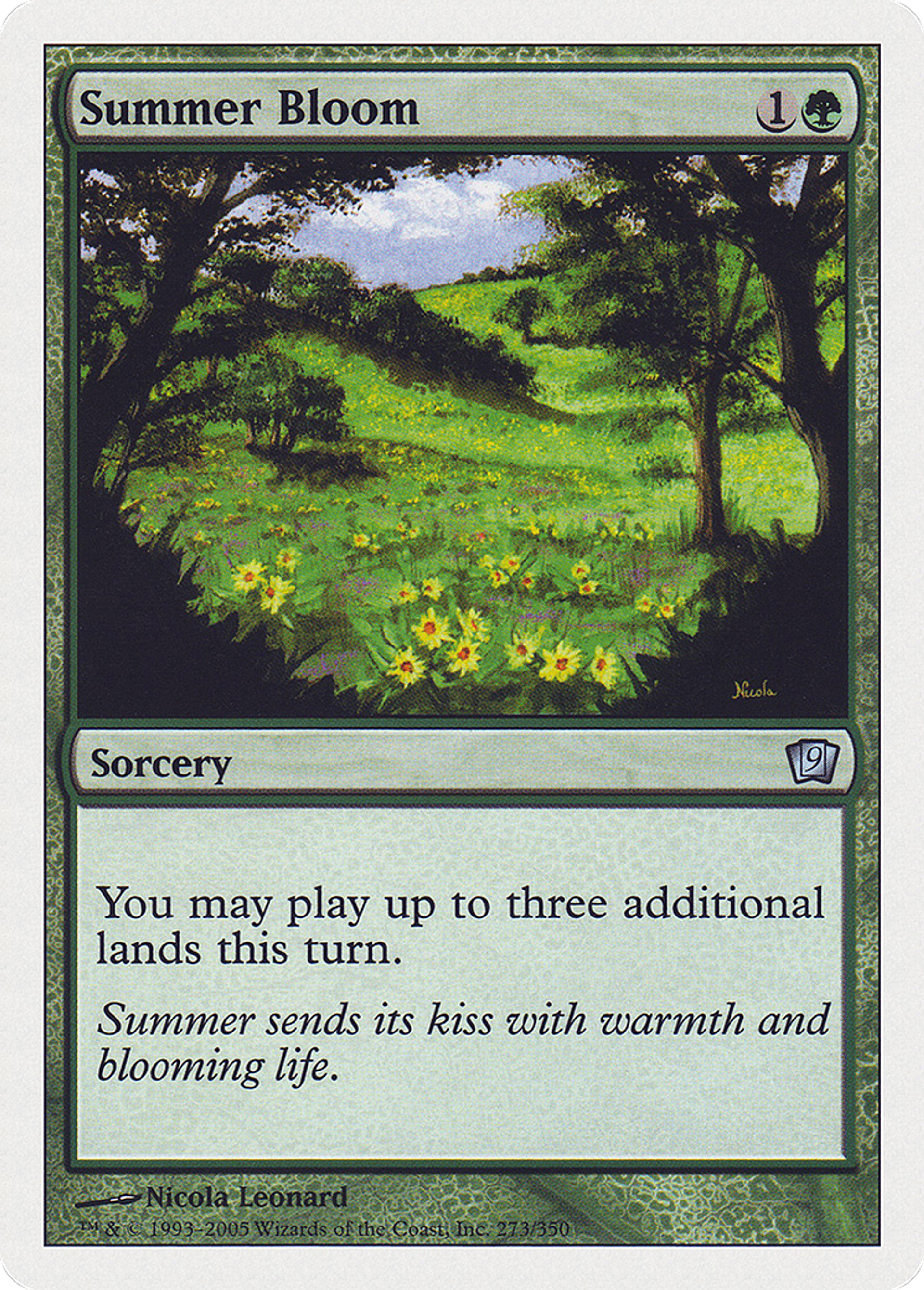 Floraison estivale — Ninth Edition — Magic: The Gathering