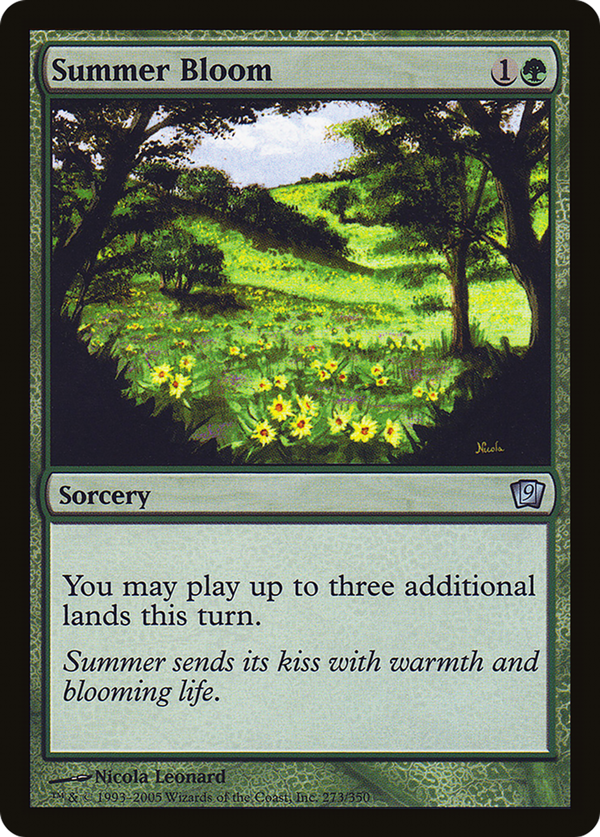 Floraison estivale — Ninth Edition — Magic: The Gathering