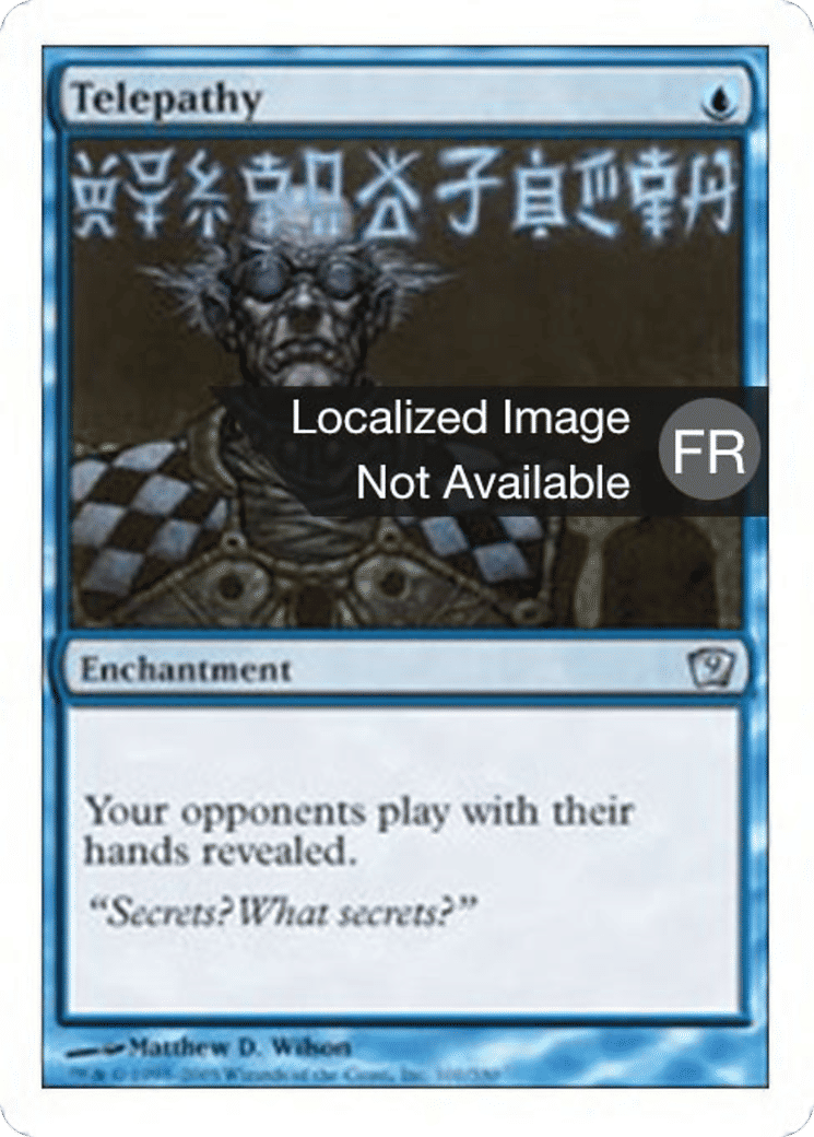 Télépathie — Ninth Edition — Magic: The Gathering