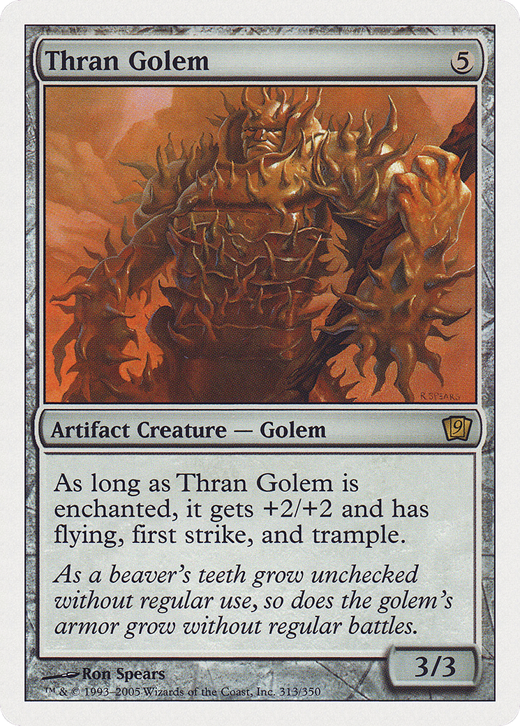 Thran Golem — Ninth Edition — Magic: The Gathering