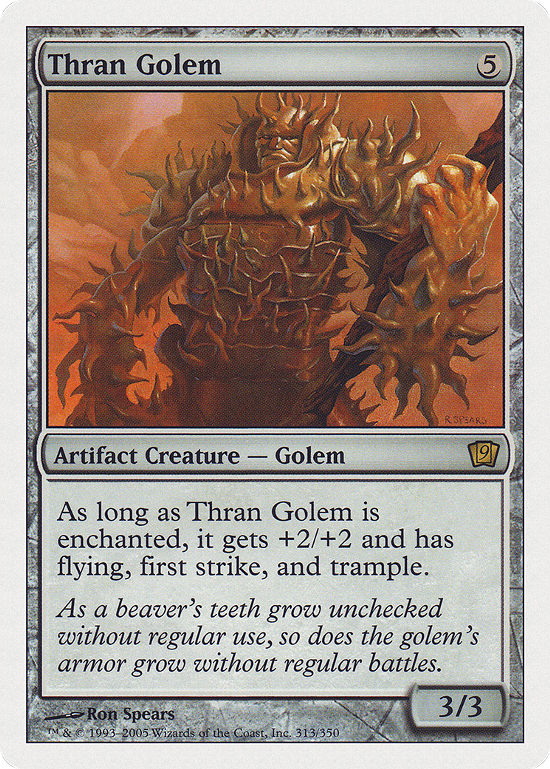 Golem thran — Ninth Edition — Magic: The Gathering