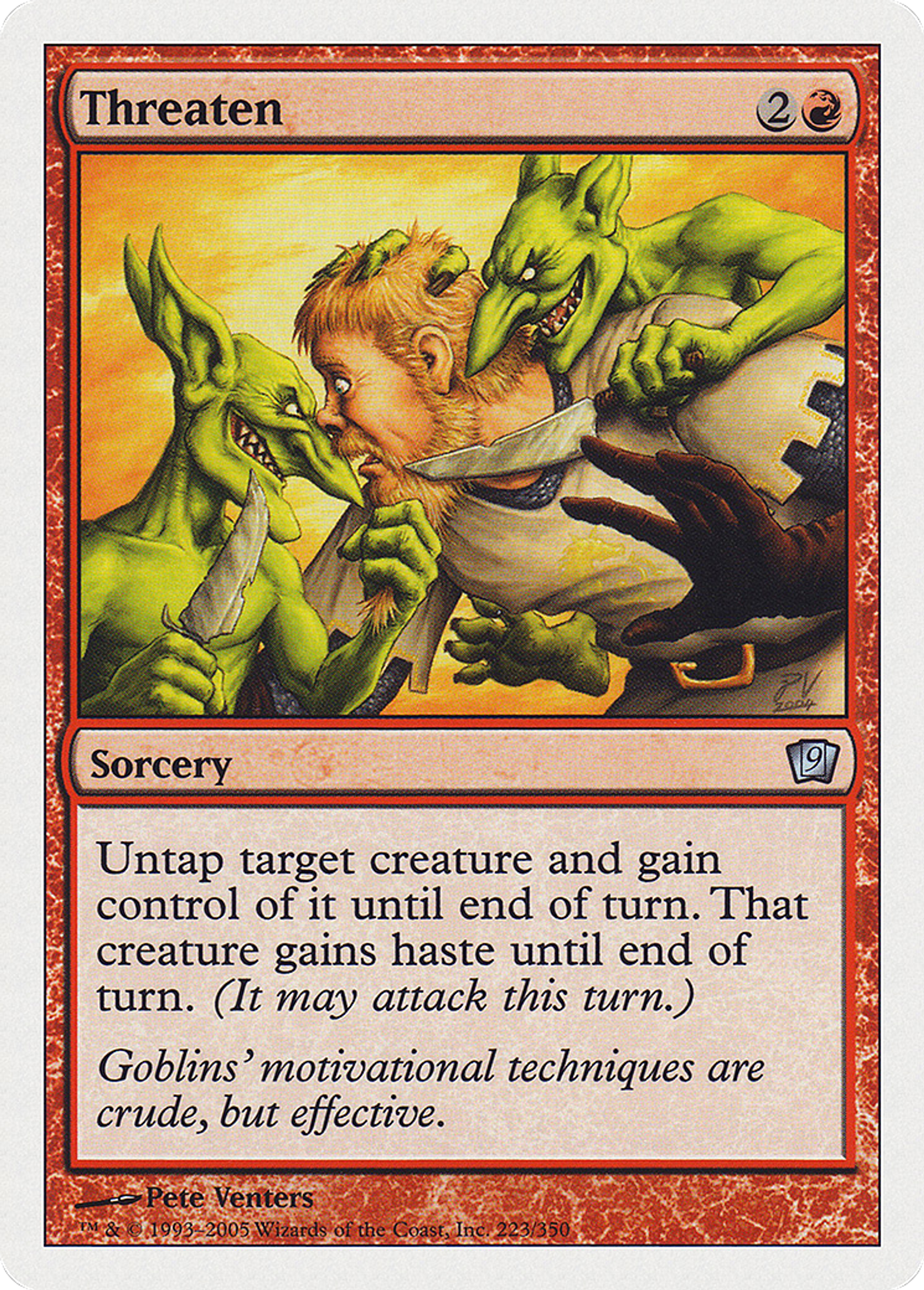 Menace — Ninth Edition — Magic: The Gathering