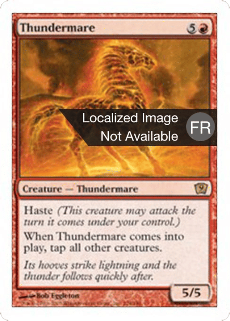 Cheval de foudre — Ninth Edition — Magic: The Gathering
