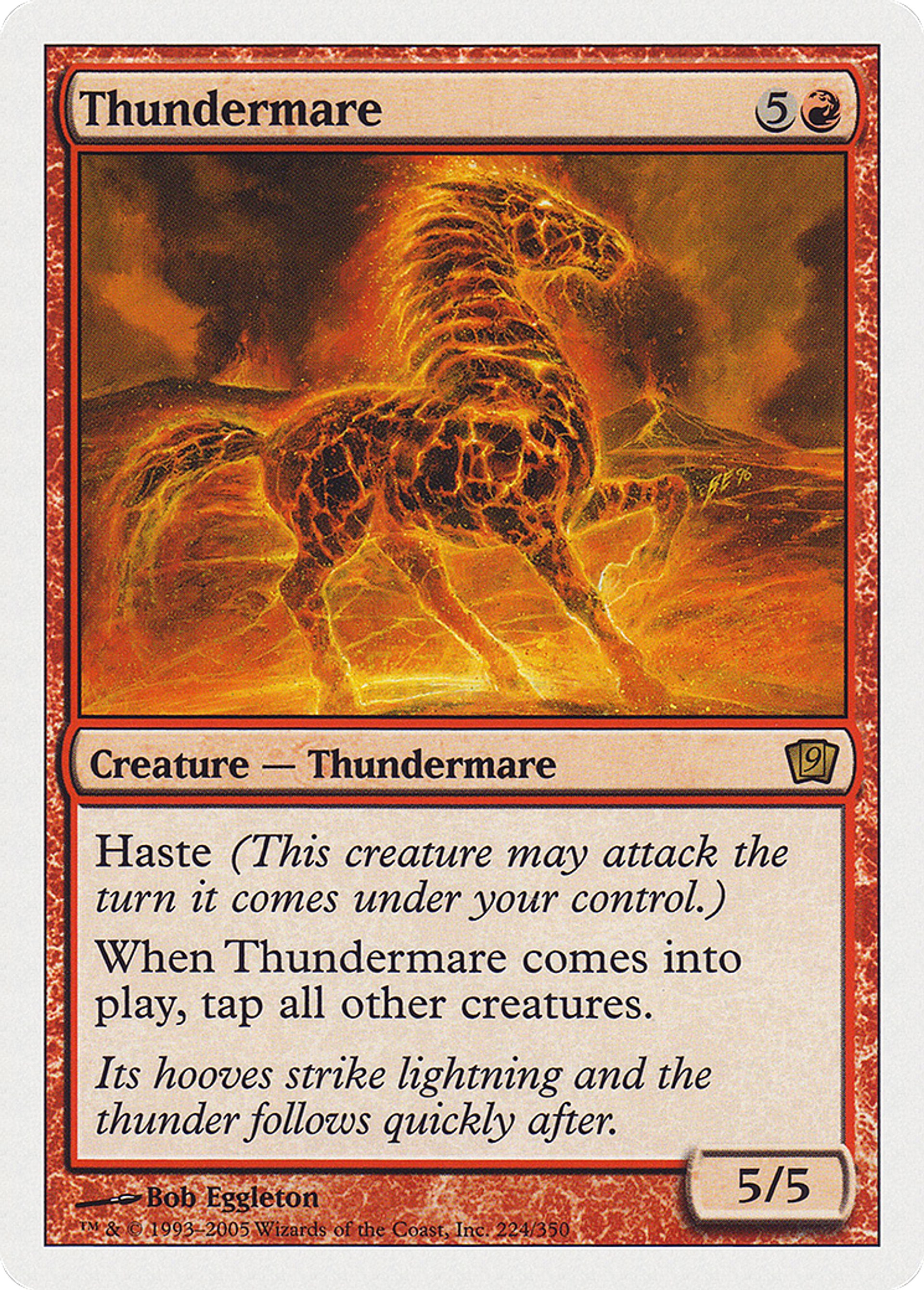 Cheval de foudre — Ninth Edition — Magic: The Gathering