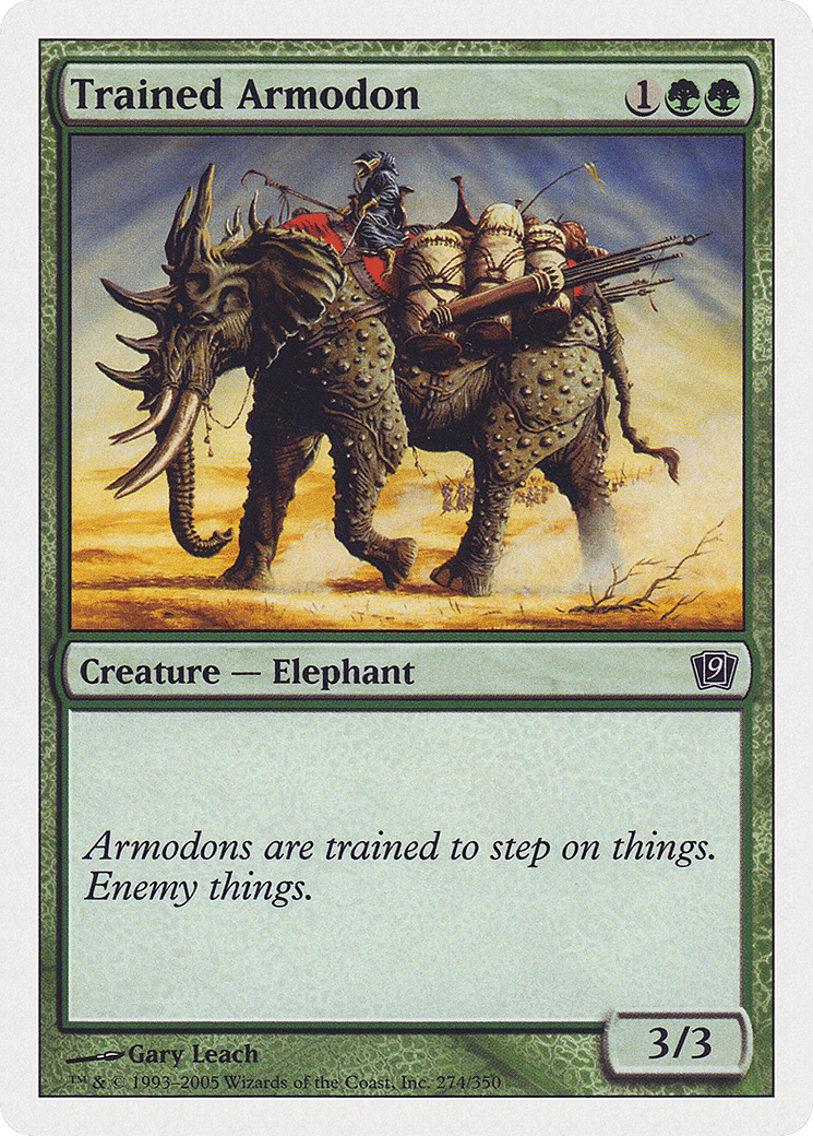Trained Armodon — Ninth Edition — Magic: The Gathering