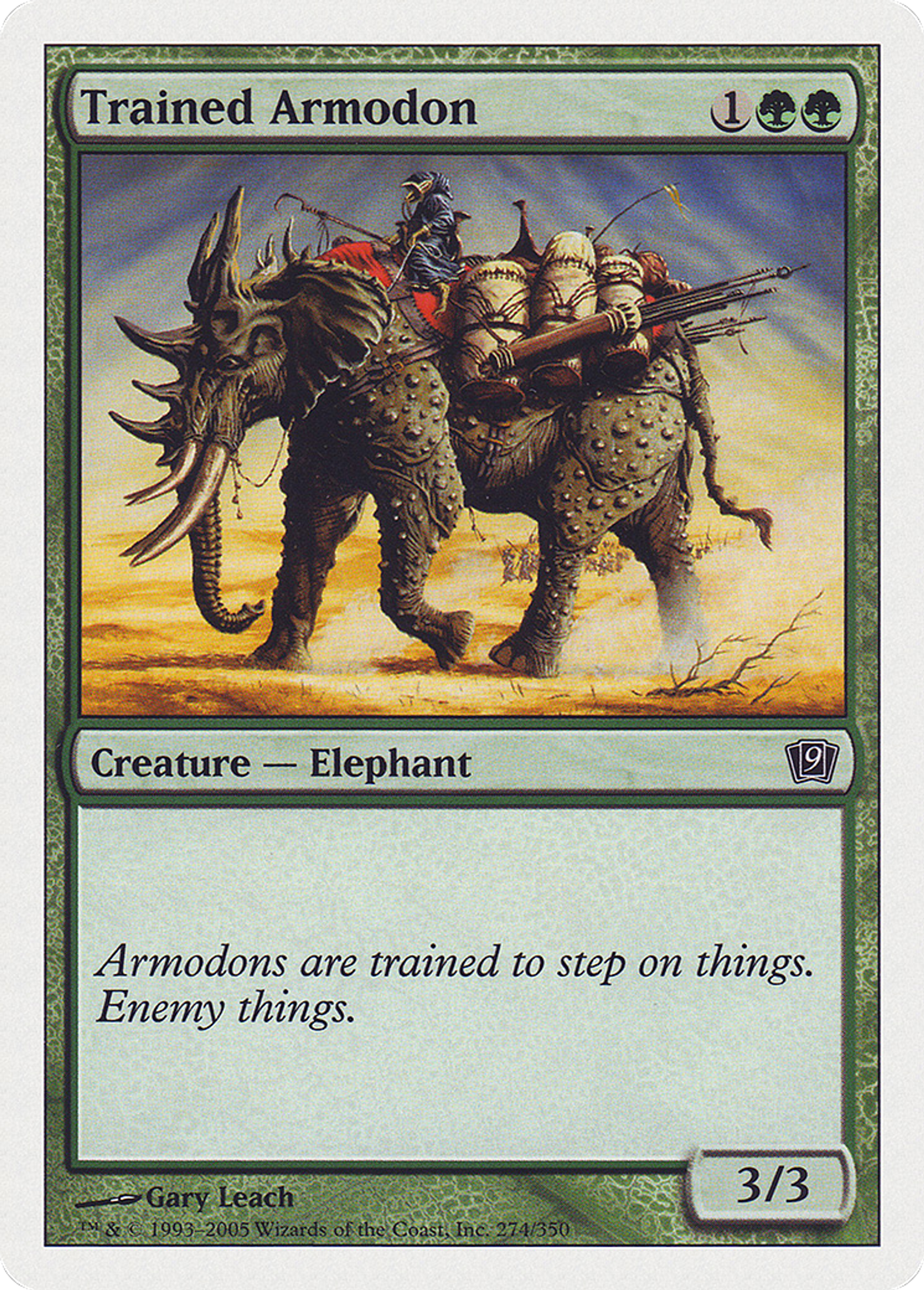 Armodon dressé — Ninth Edition — Magic: The Gathering