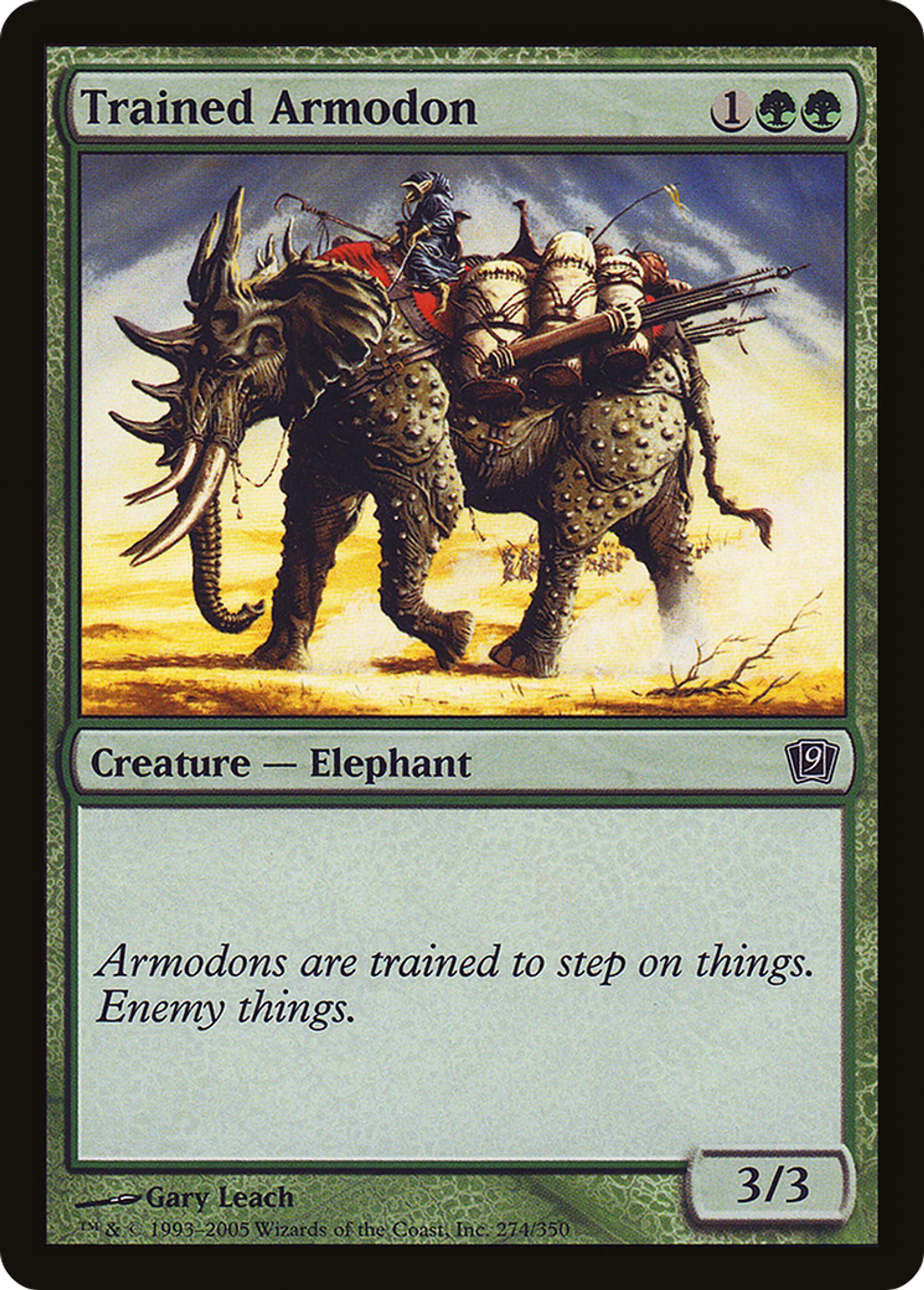Armodon dressé — Ninth Edition — Magic: The Gathering