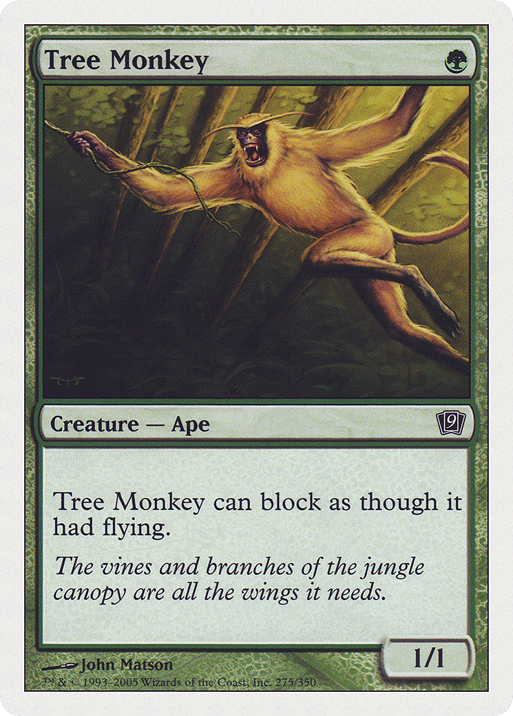 Tree Monkey — Ninth Edition — Magic: The Gathering