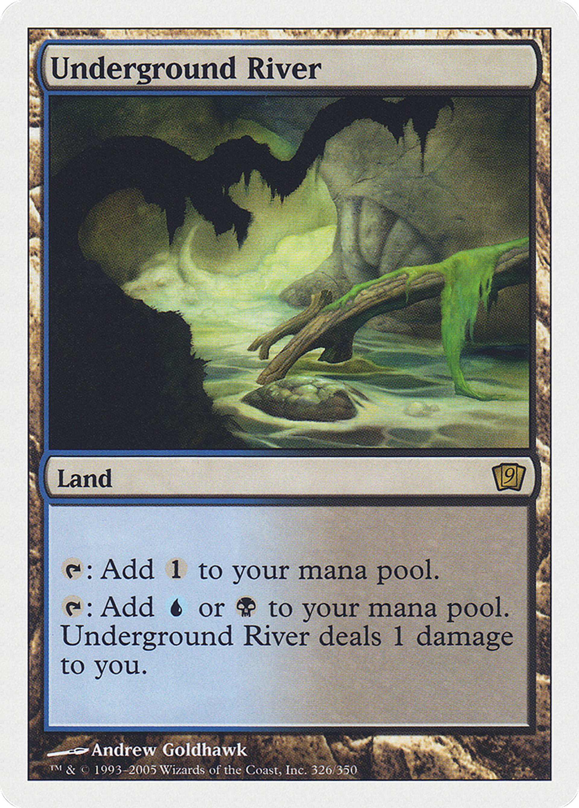 Rivière souterraine — Ninth Edition — Magic: The Gathering