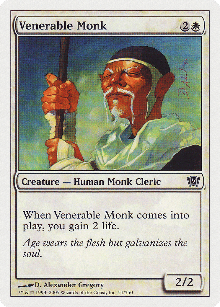 Venerable Monk — Ninth Edition — Magic: The Gathering
