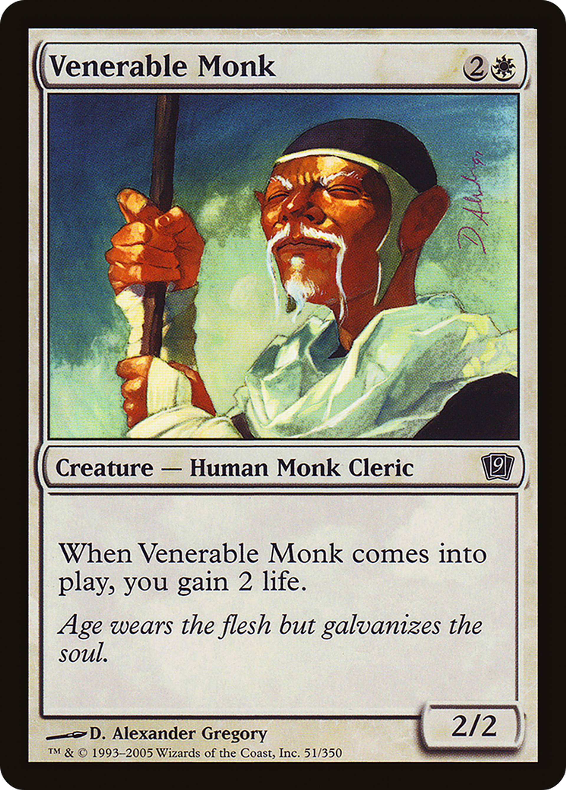 Moine vénérable — Ninth Edition — Magic: The Gathering