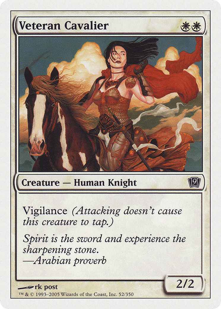 Veteran Cavalier — Ninth Edition — Magic: The Gathering