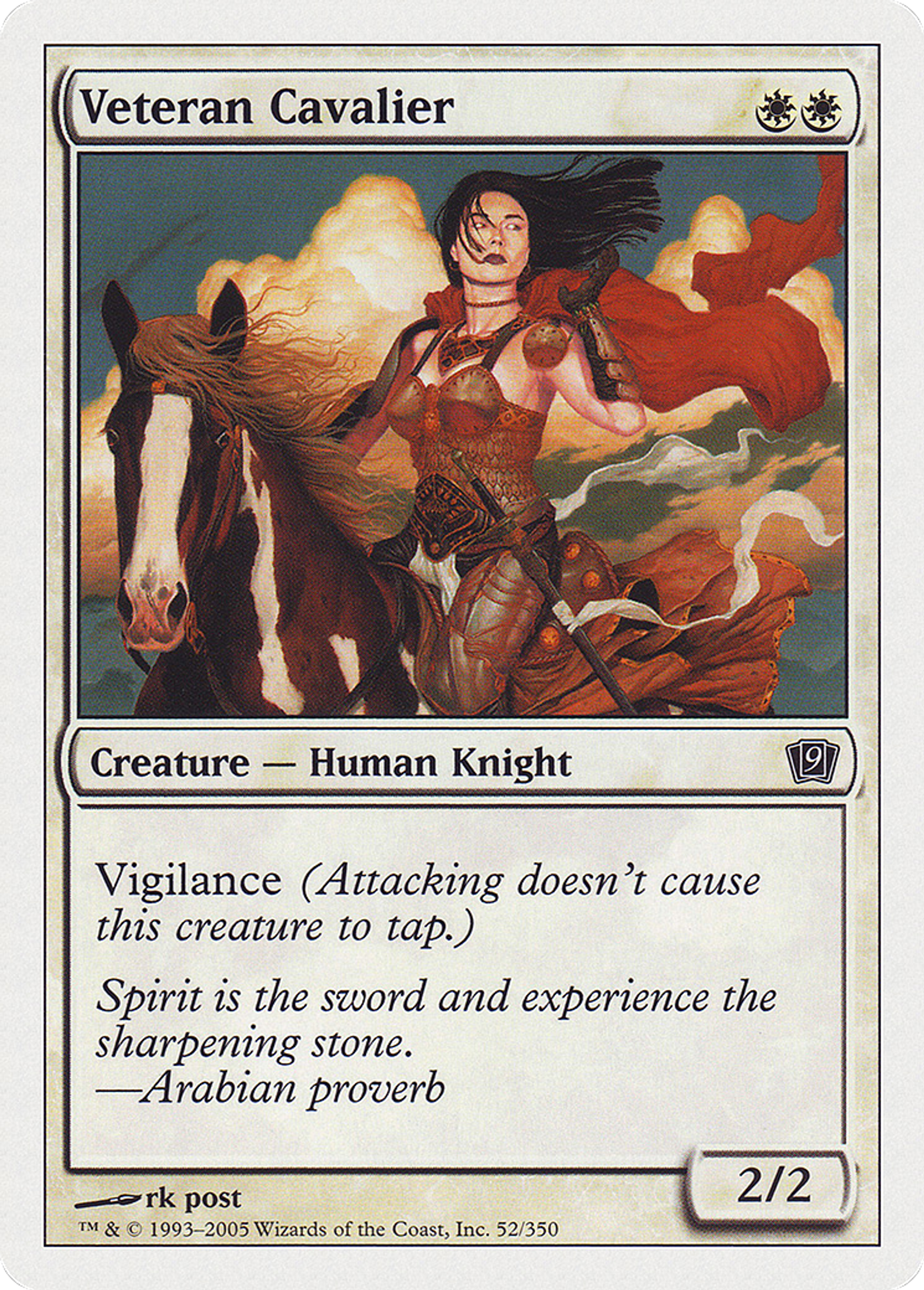 Cavalier vétéran — Ninth Edition — Magic: The Gathering