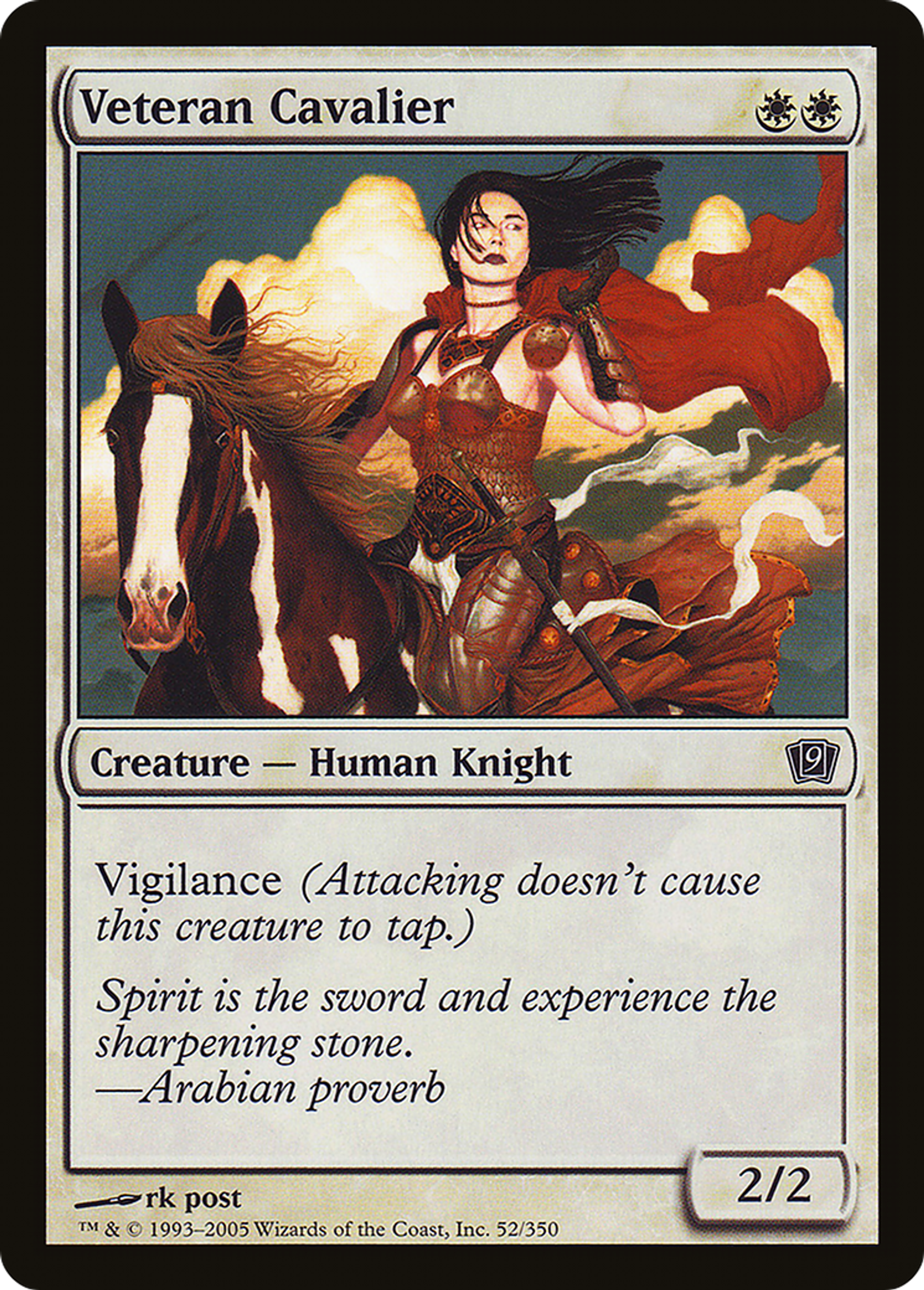 Cavalier vétéran — Ninth Edition — Magic: The Gathering