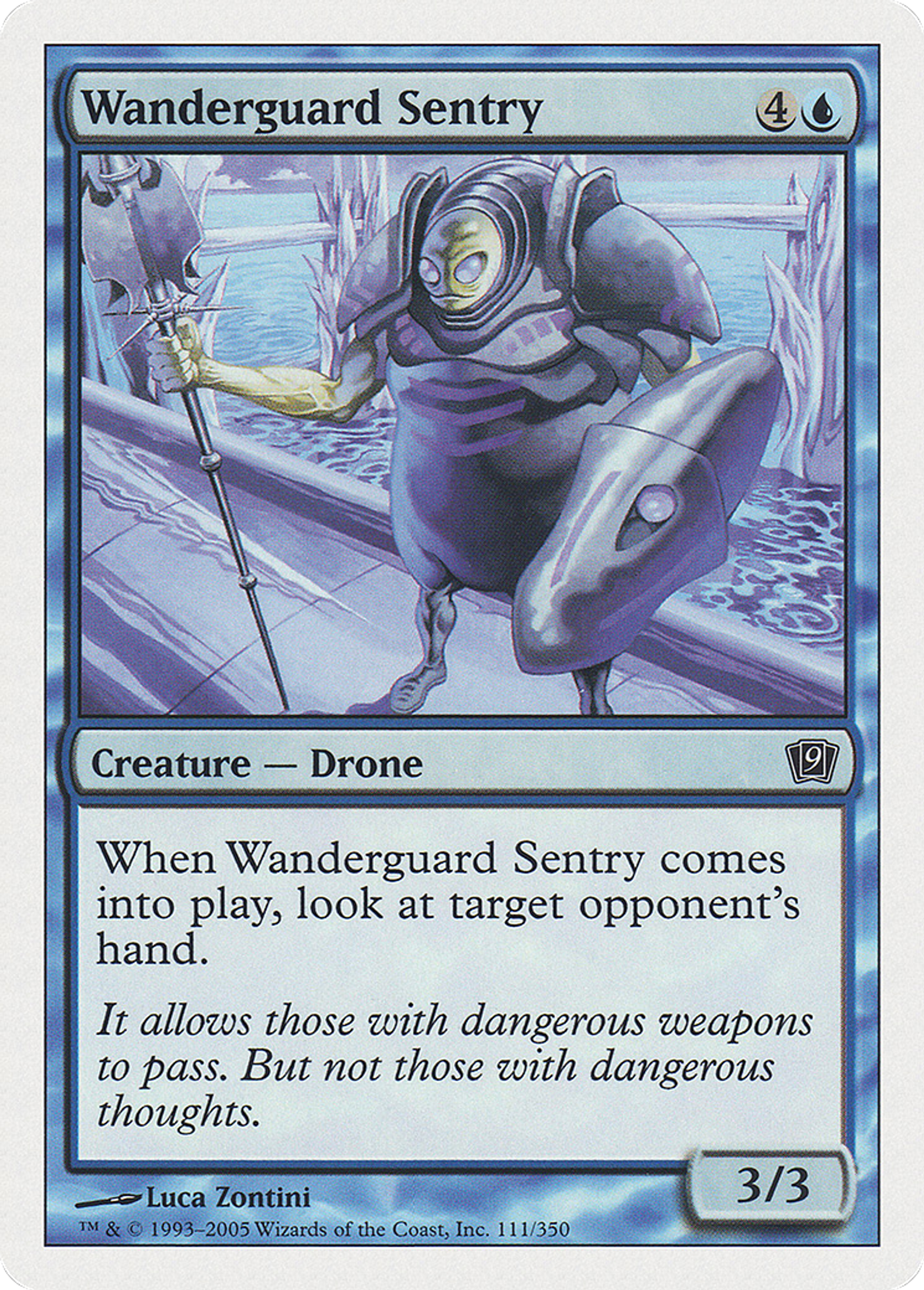 Sentinelle garderrance — Ninth Edition — Magic: The Gathering