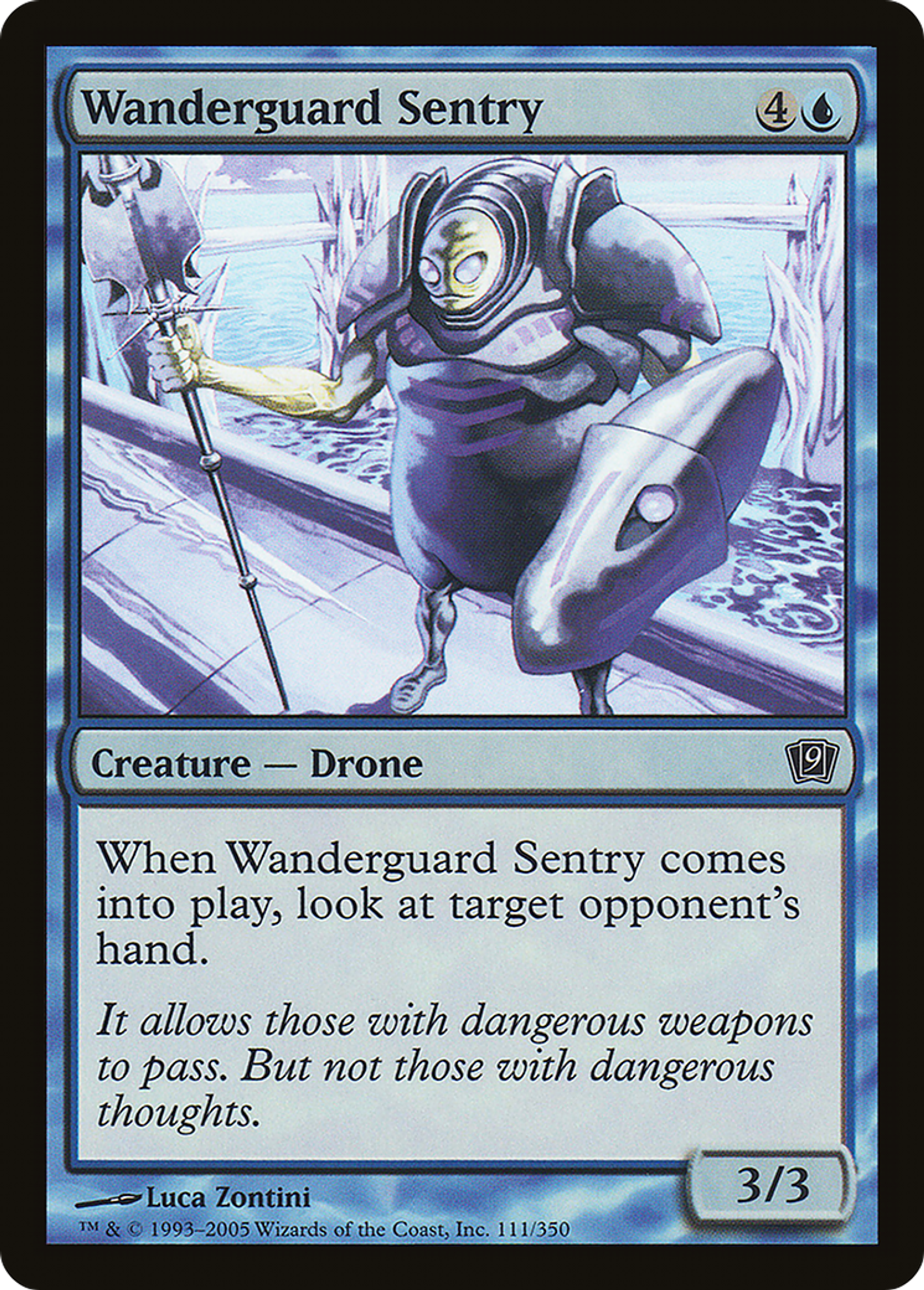 Sentinelle garderrance — Ninth Edition — Magic: The Gathering