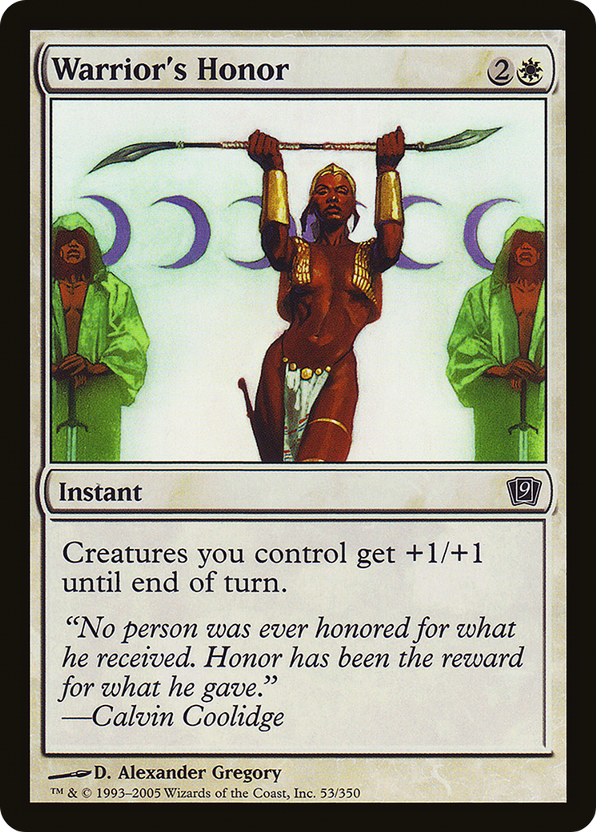Honneur du guerrier — Ninth Edition — Magic: The Gathering