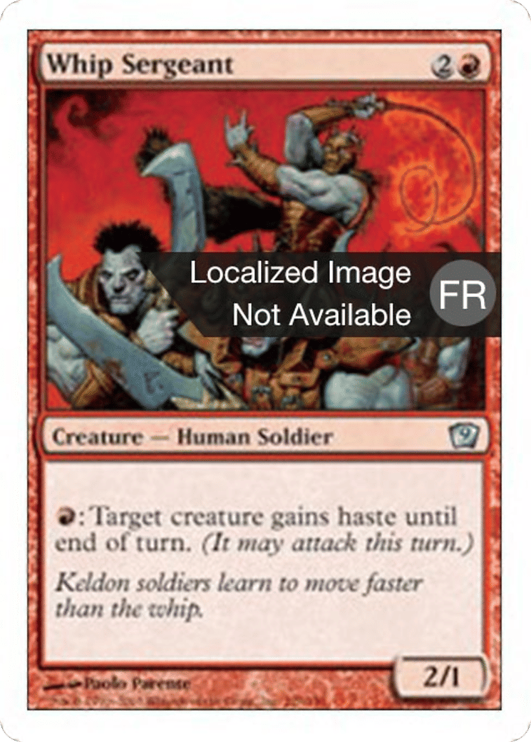Sergent au fouet — Ninth Edition — Magic: The Gathering