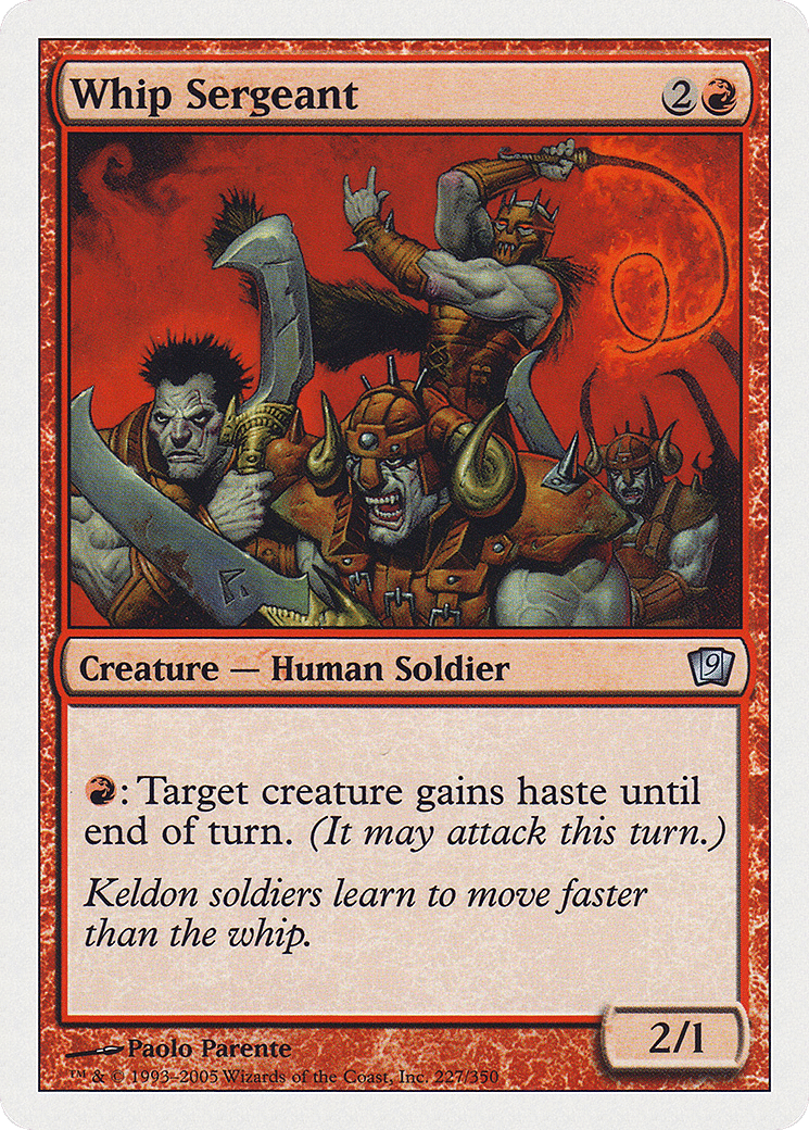 Whip Sergeant — Ninth Edition — Magic: The Gathering