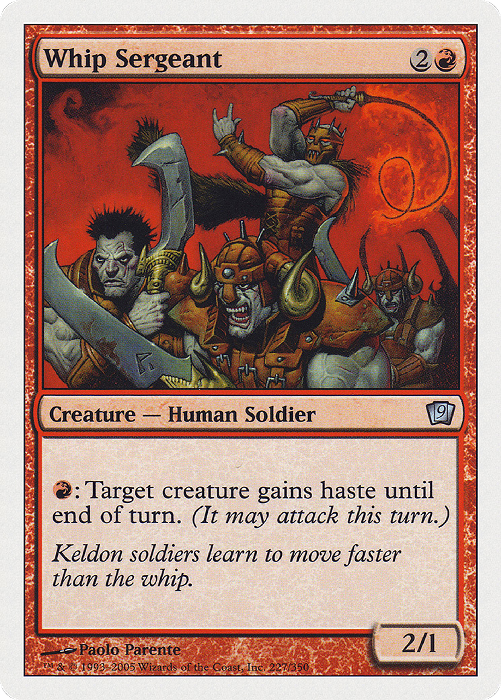 Sergent au fouet — Ninth Edition — Magic: The Gathering